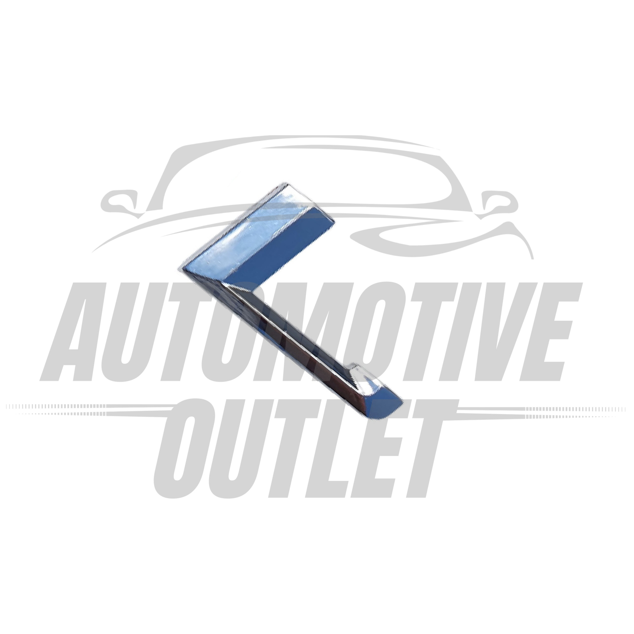 L-CH Lettering Rear Boot Lid Trunk Badge Emblem For BMW L, Chrome 3