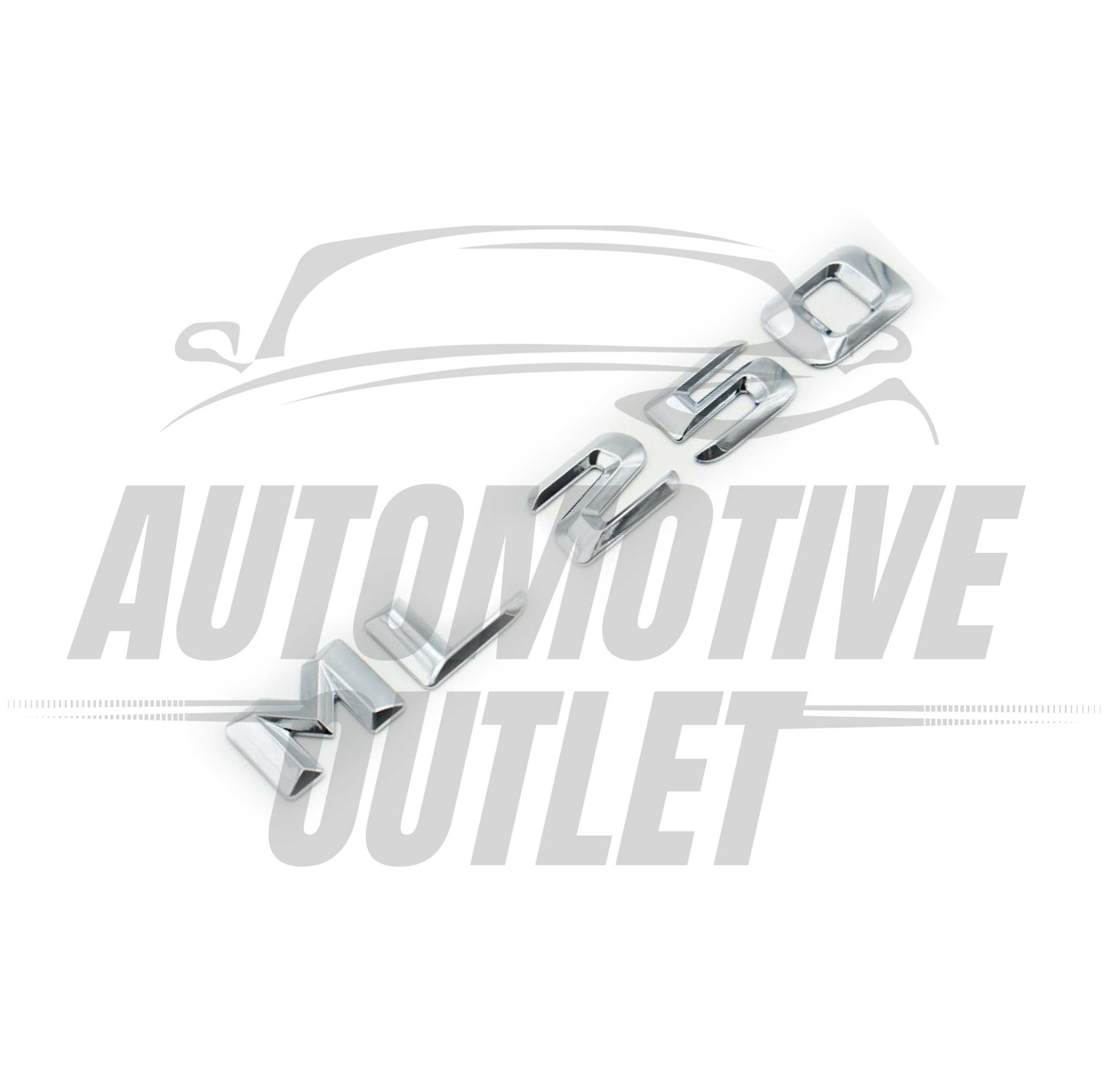 ML250-CH Lettering Rear Boot Lid Trunk Badge Emblem For Mercedes-Benz ML, Chrome 3