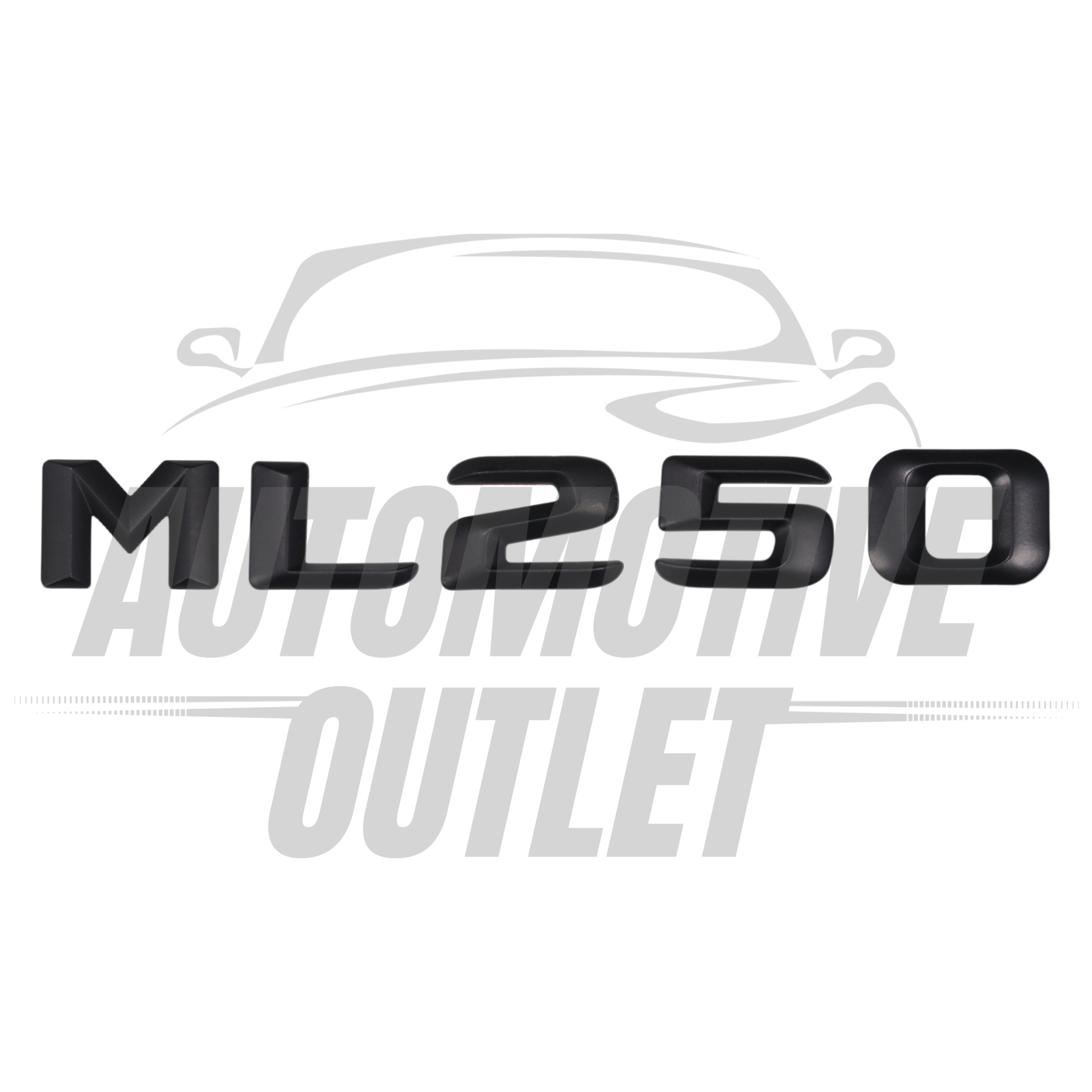 ML250-MB Lettering Rear Boot Lid Trunk Badge Emblem For Mercedes-Benz ML, Matt Black 2