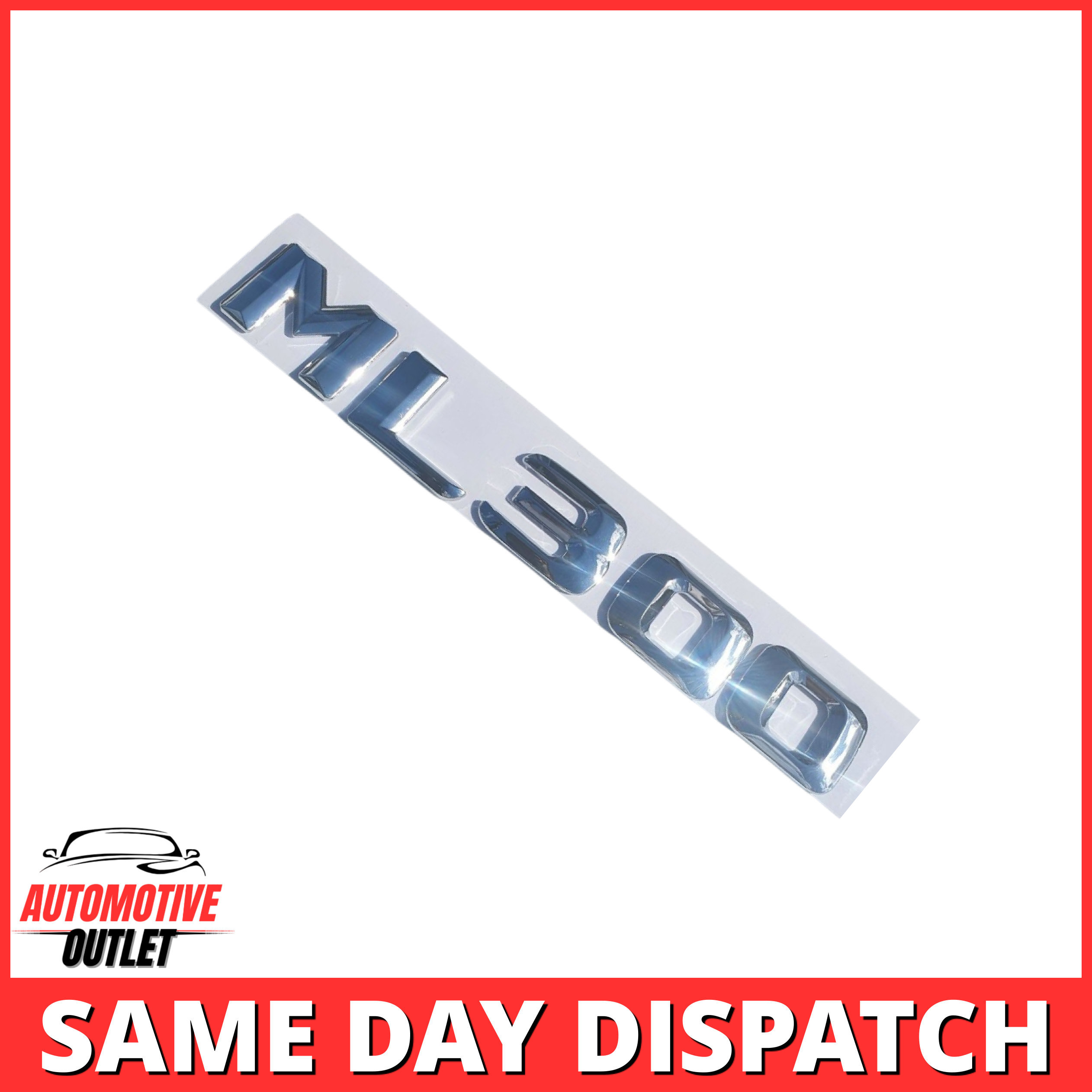 ML300-CH Lettering Rear Boot Lid Trunk Badge Emblem For Mercedes-Benz ML, Chrome
