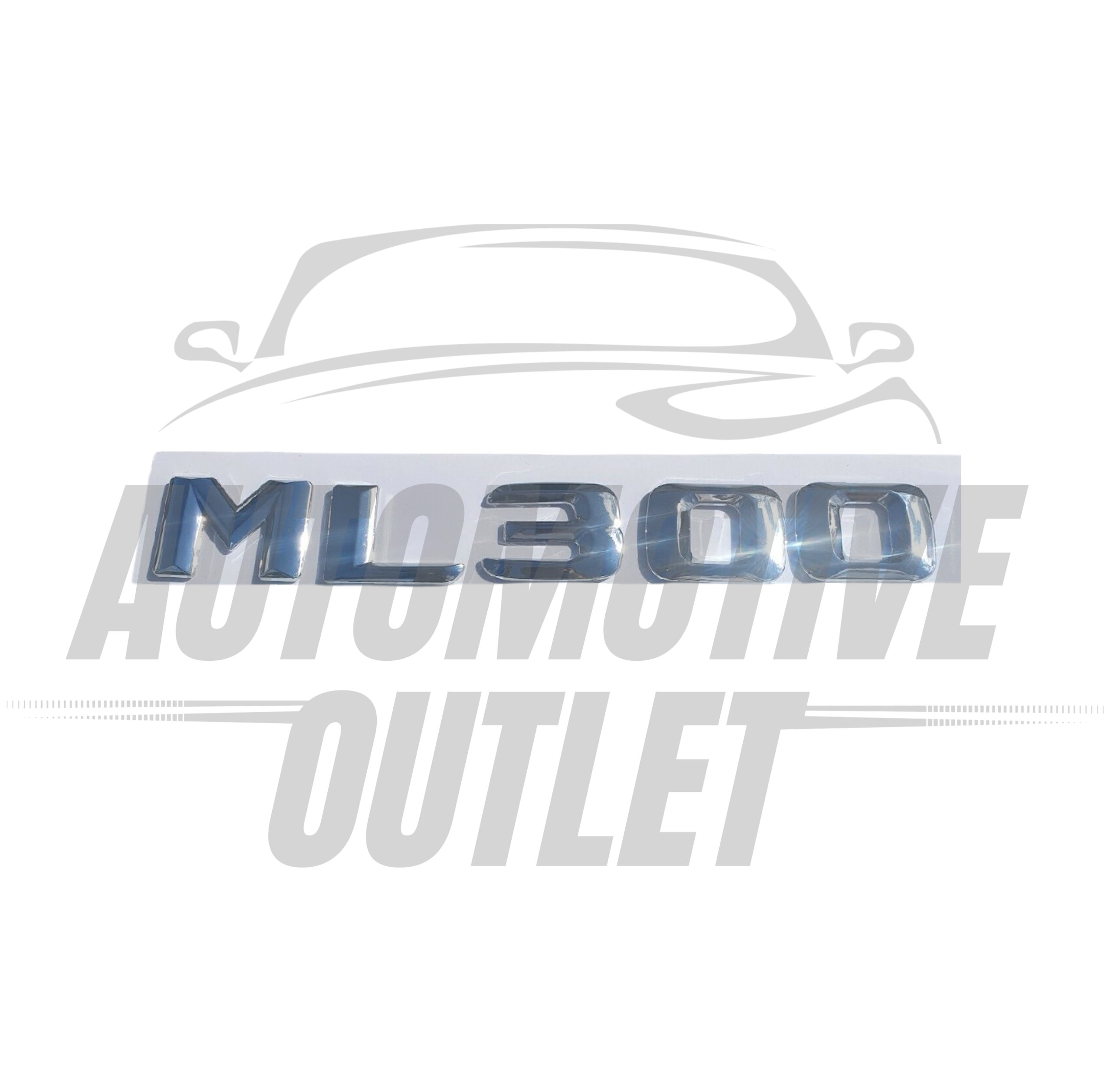 ML300-CH Lettering Rear Boot Lid Trunk Badge Emblem For Mercedes-Benz ML, Chrome 2