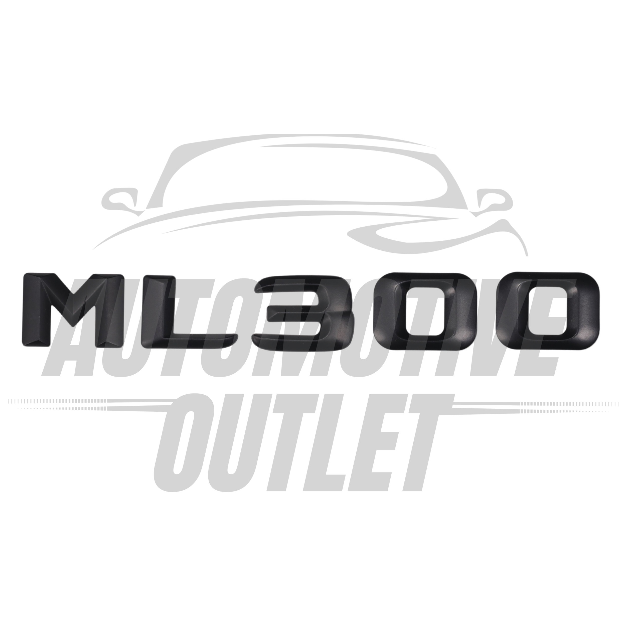 ML300-MB Lettering Rear Boot Lid Trunk Badge Emblem For Mercedes-Benz ML, Matt Black 2
