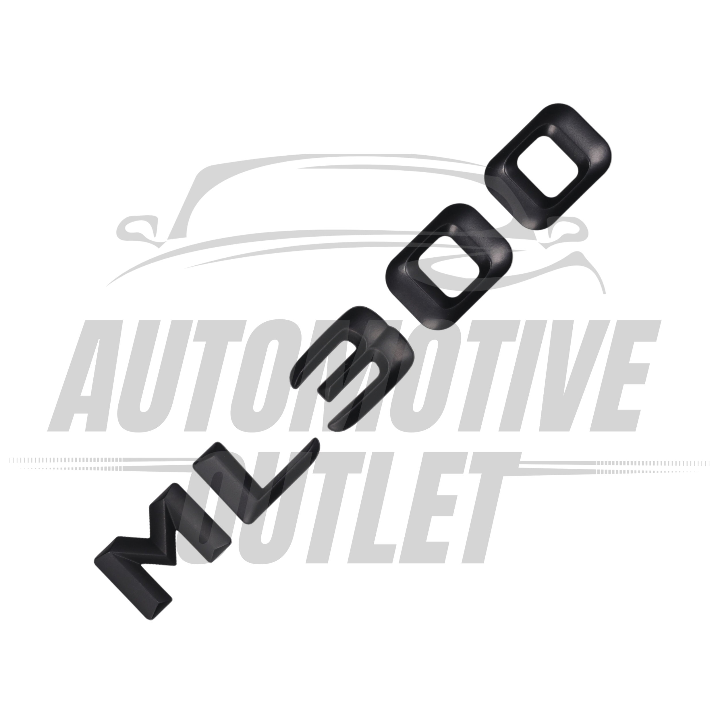 ML300-MB Lettering Rear Boot Lid Trunk Badge Emblem For Mercedes-Benz ML, Matt Black 3