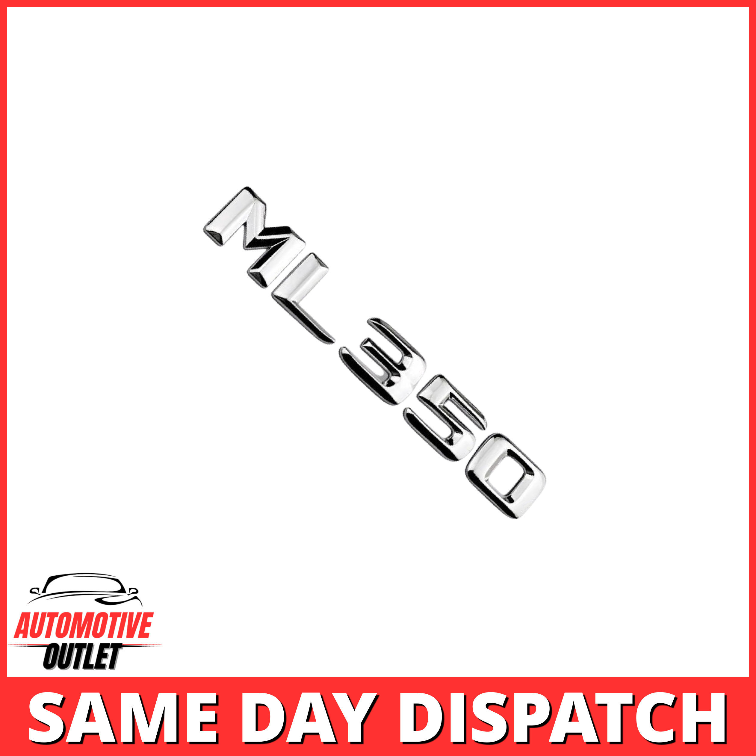 ML350-CH Lettering Rear Boot Lid Trunk Badge Emblem For Mercedes-Benz ML, Chrome