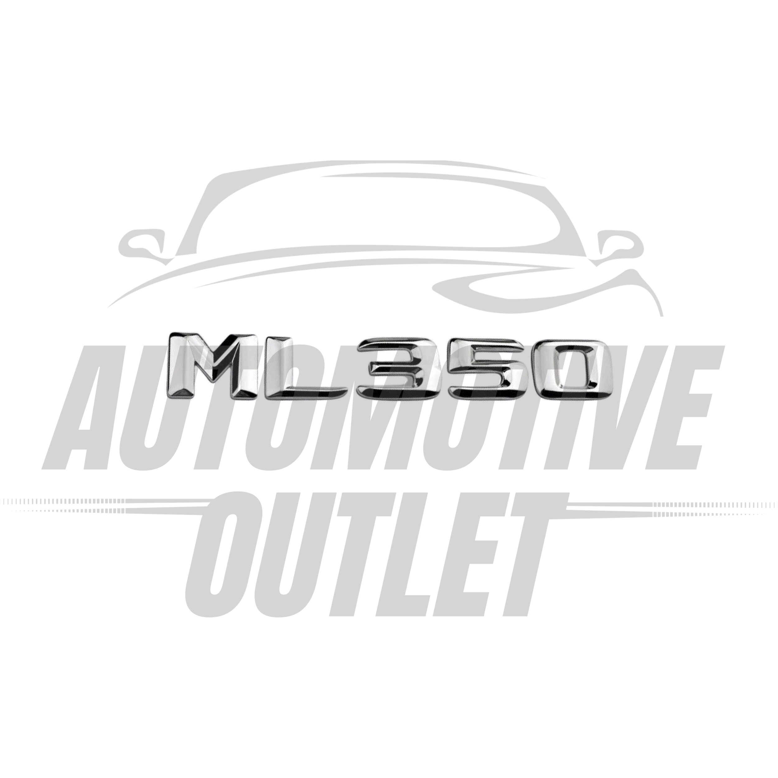 ML350-CH Lettering Rear Boot Lid Trunk Badge Emblem For Mercedes-Benz ML, Chrome 2