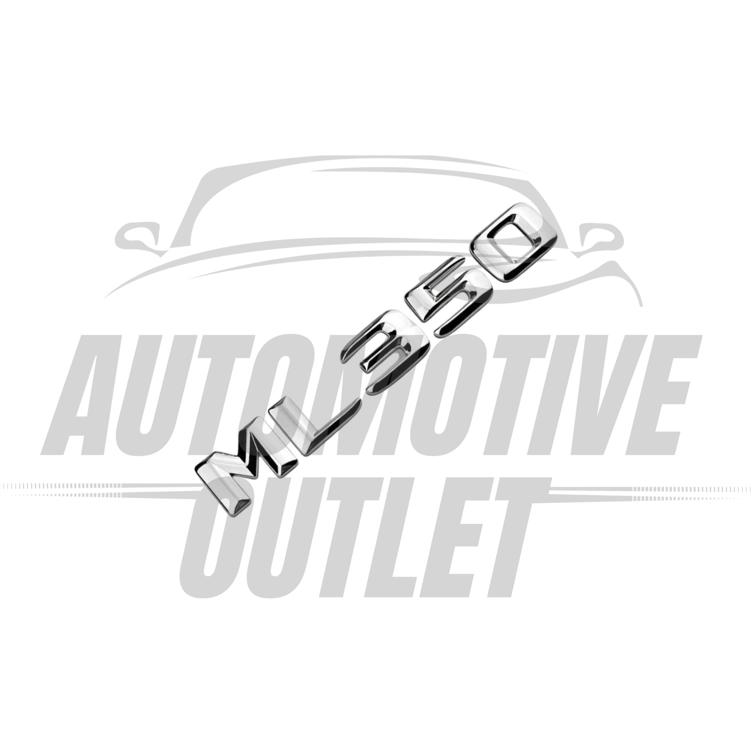 ML350-CH Lettering Rear Boot Lid Trunk Badge Emblem For Mercedes-Benz ML, Chrome 3