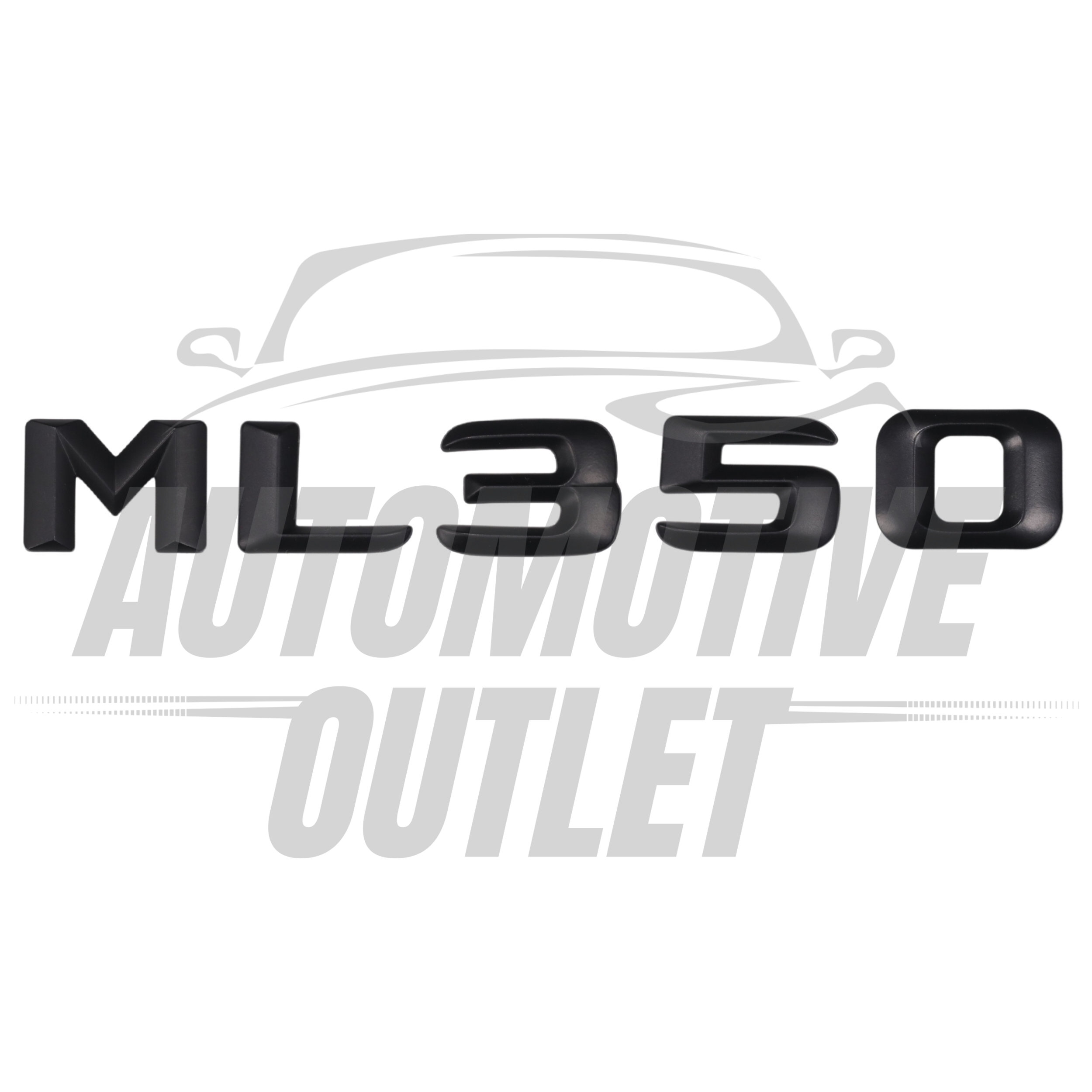 ML350-MB Lettering Rear Boot Lid Trunk Badge Emblem For Mercedes-Benz ML, Matt Black 2