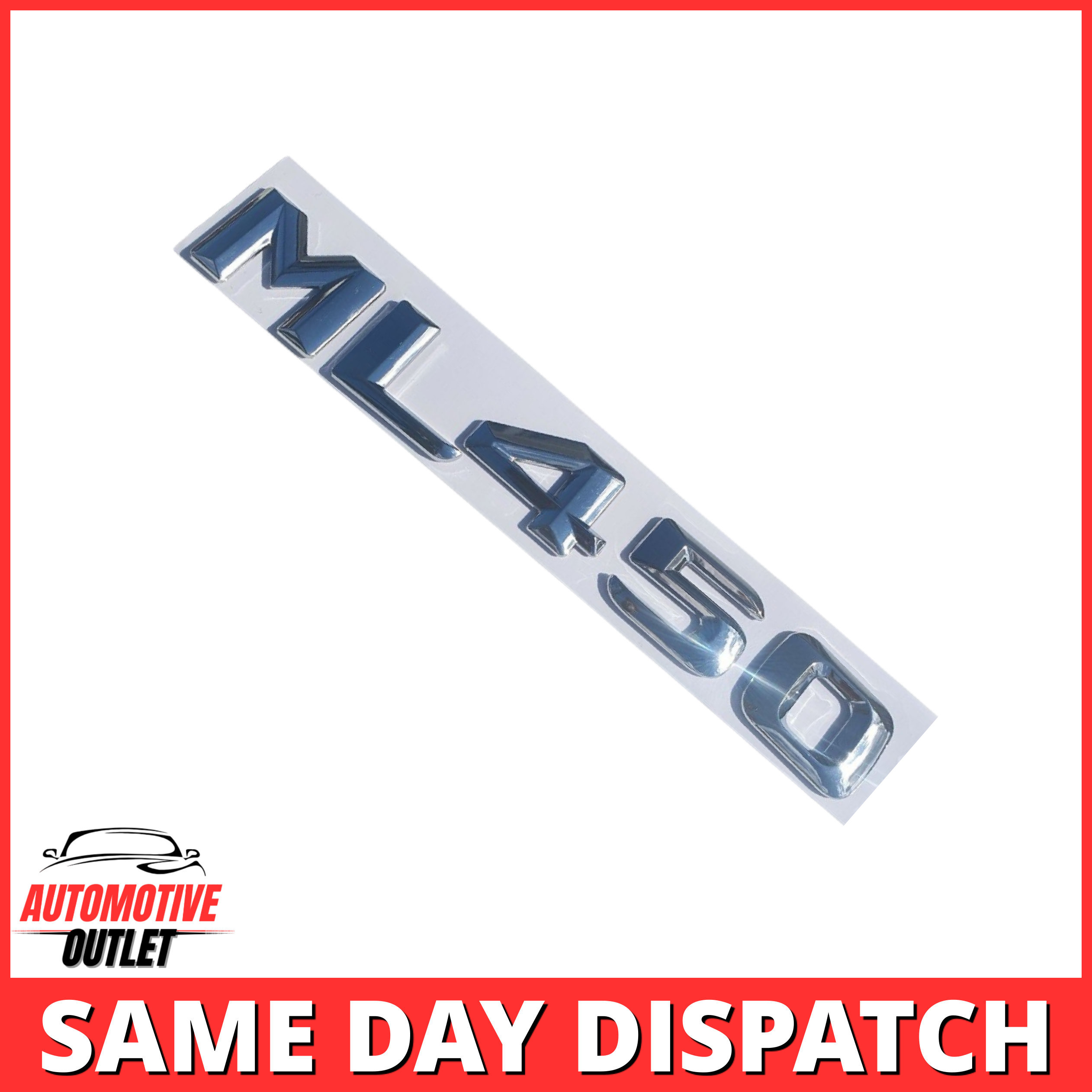 ML450-CH Lettering Rear Boot Lid Trunk Badge Emblem For Mercedes-Benz ML, Chrome