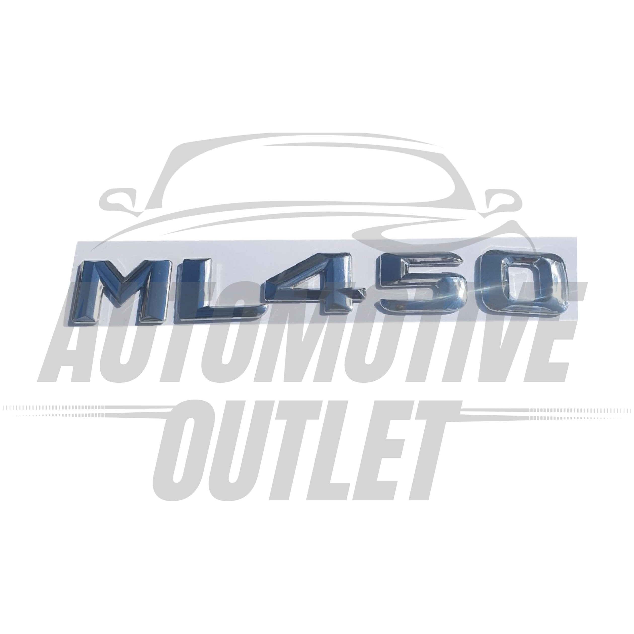 ML450-CH Lettering Rear Boot Lid Trunk Badge Emblem For Mercedes-Benz ML, Chrome 2