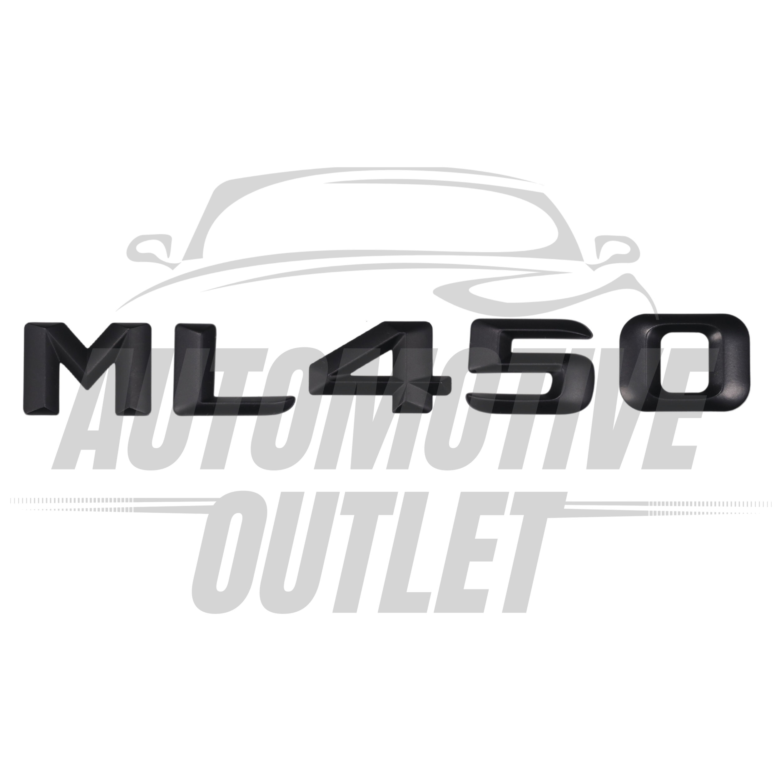 ML450-MB Lettering Rear Boot Lid Trunk Badge Emblem For Mercedes-Benz ML, Matt Black 2