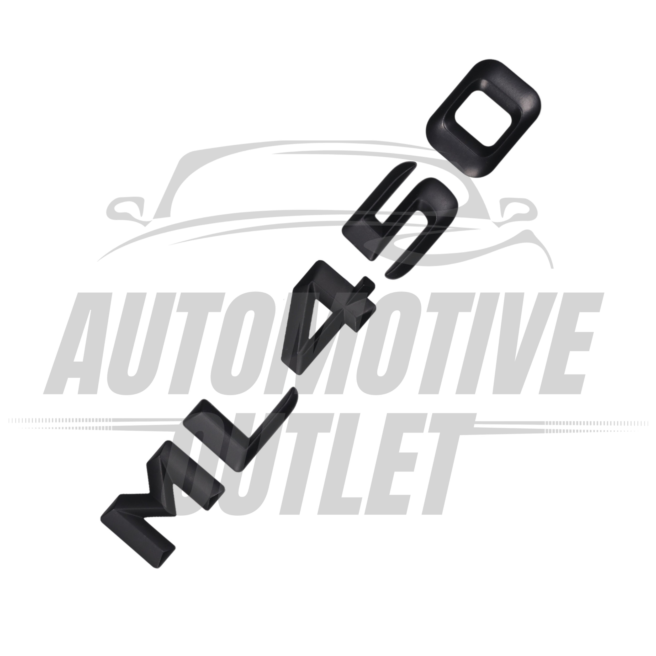ML450-MB Lettering Rear Boot Lid Trunk Badge Emblem For Mercedes-Benz ML, Matt Black 3