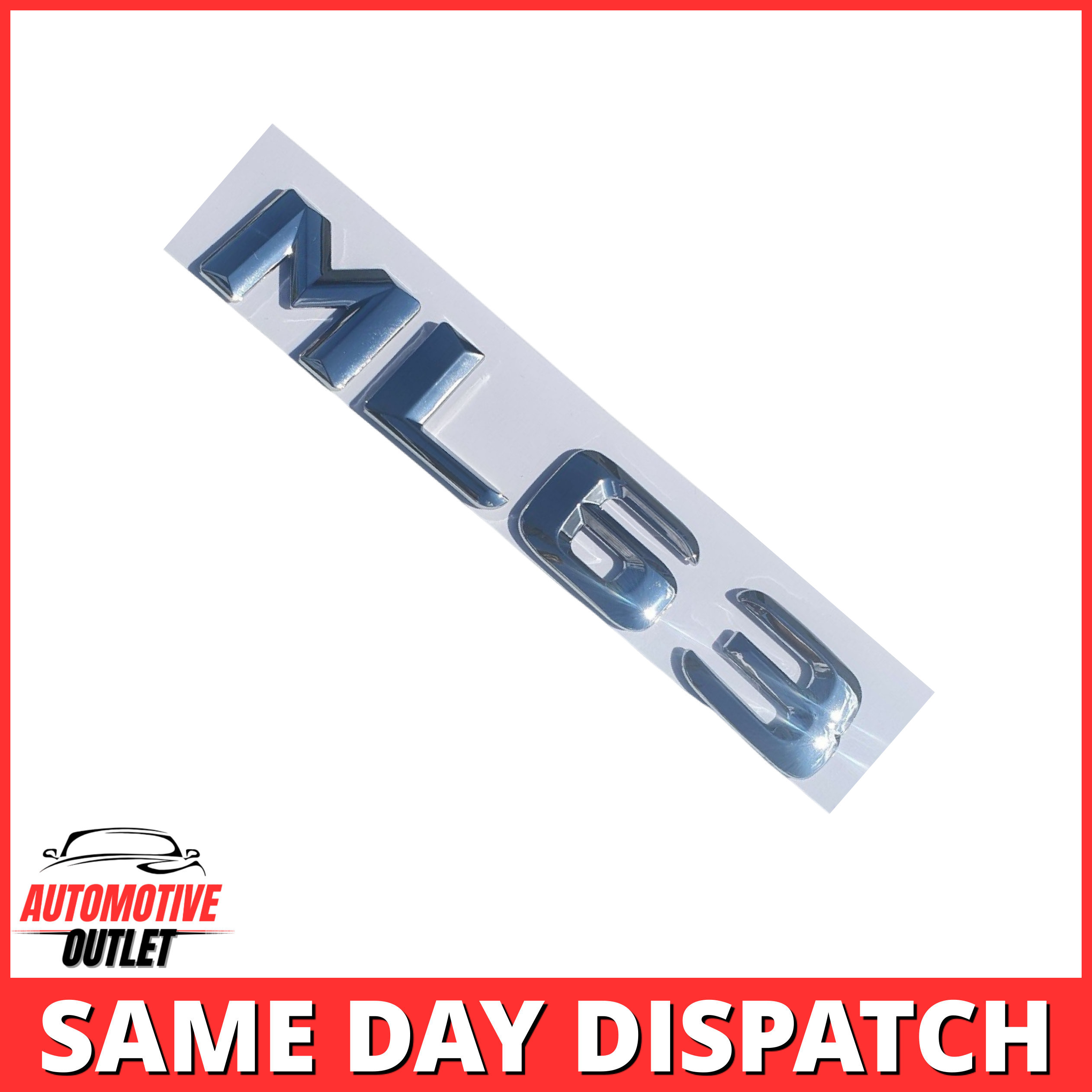 ML63-CH Lettering Rear Boot Lid Trunk Badge Emblem For Mercedes-Benz ML, Chrome