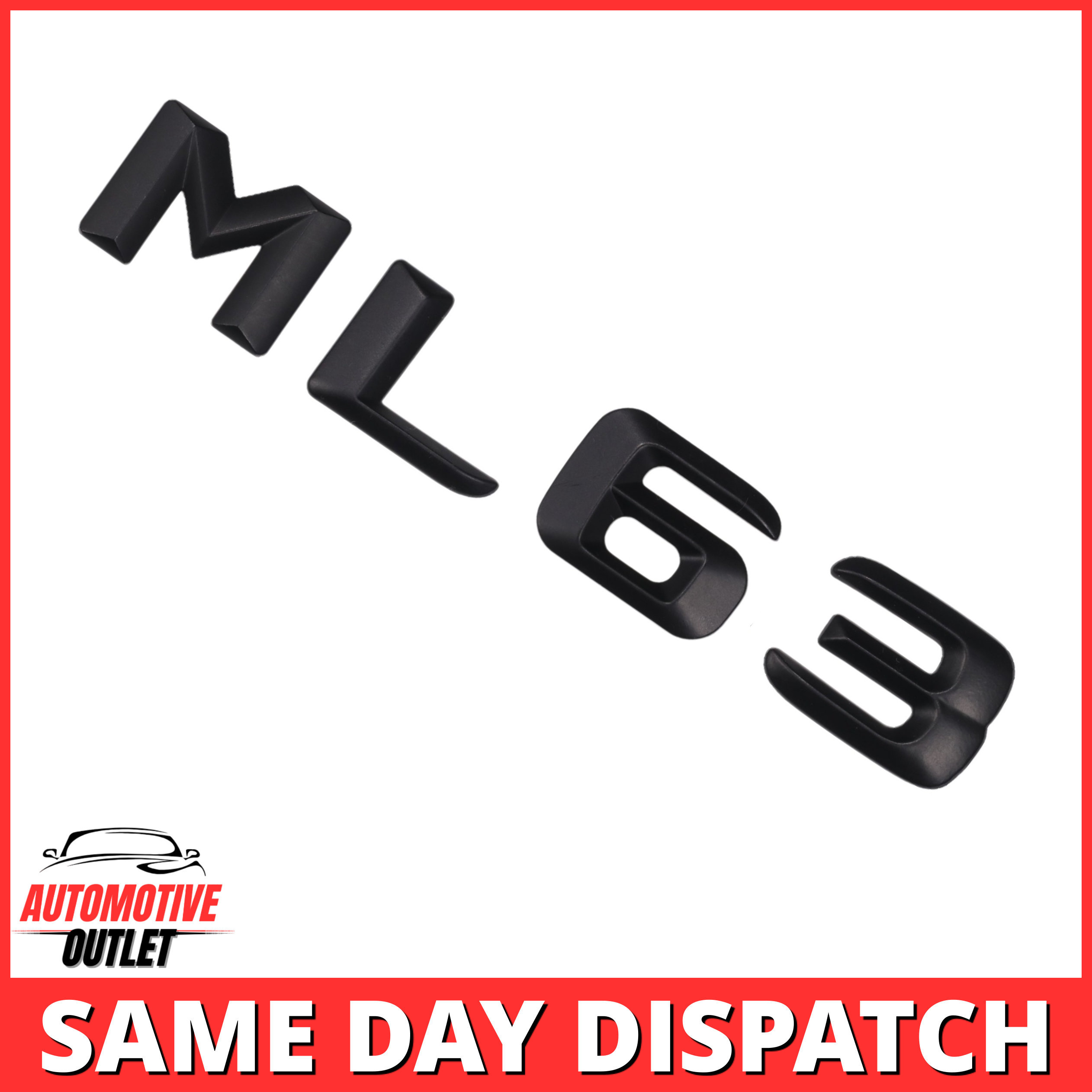 ML63-MB Lettering Rear Boot Lid Trunk Badge Emblem For Mercedes-Benz ML, Matt Black