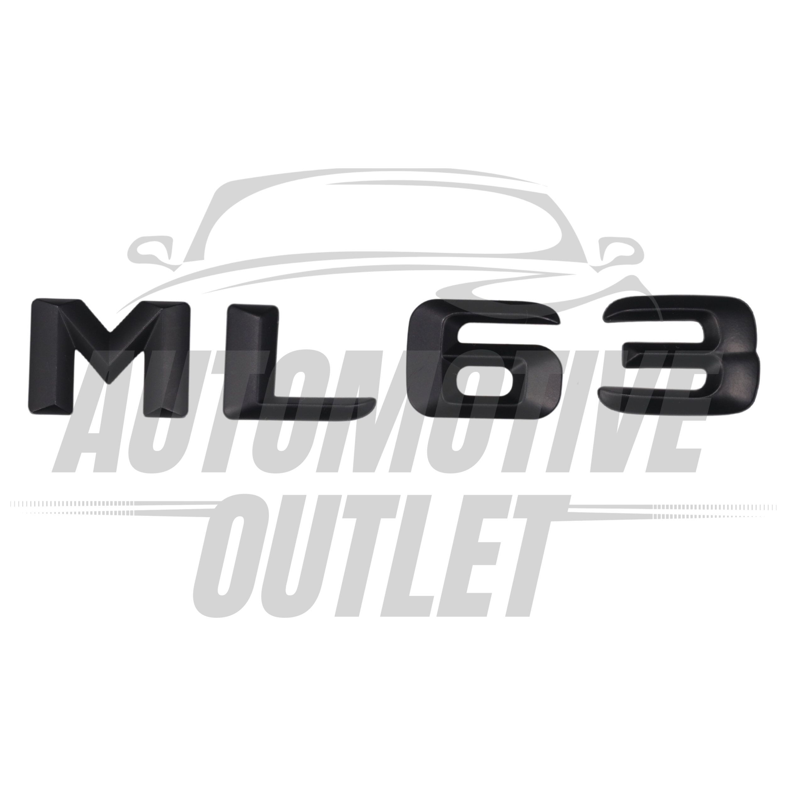 ML63-MB Lettering Rear Boot Lid Trunk Badge Emblem For Mercedes-Benz ML, Matt Black 2