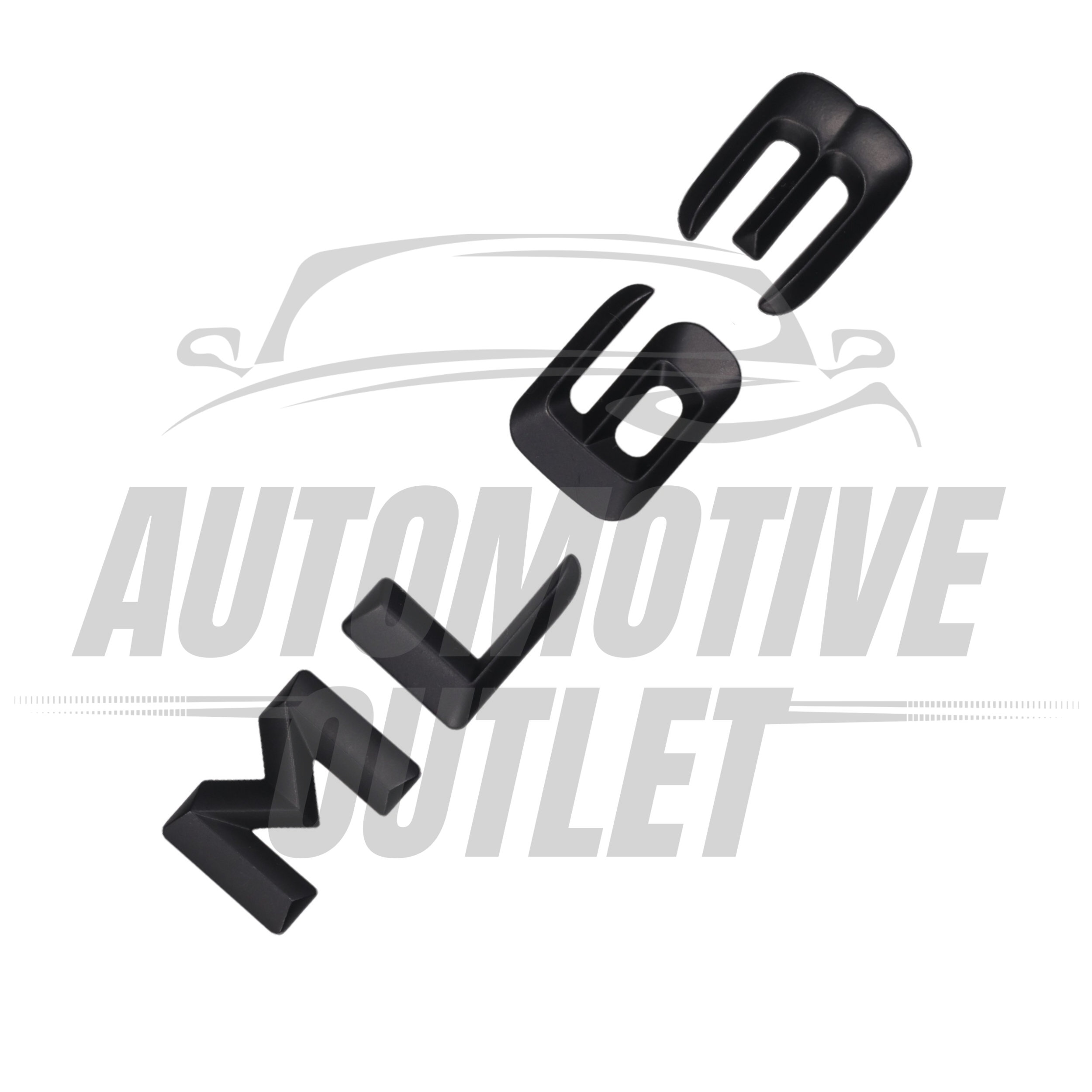 ML63-MB Lettering Rear Boot Lid Trunk Badge Emblem For Mercedes-Benz ML, Matt Black 3