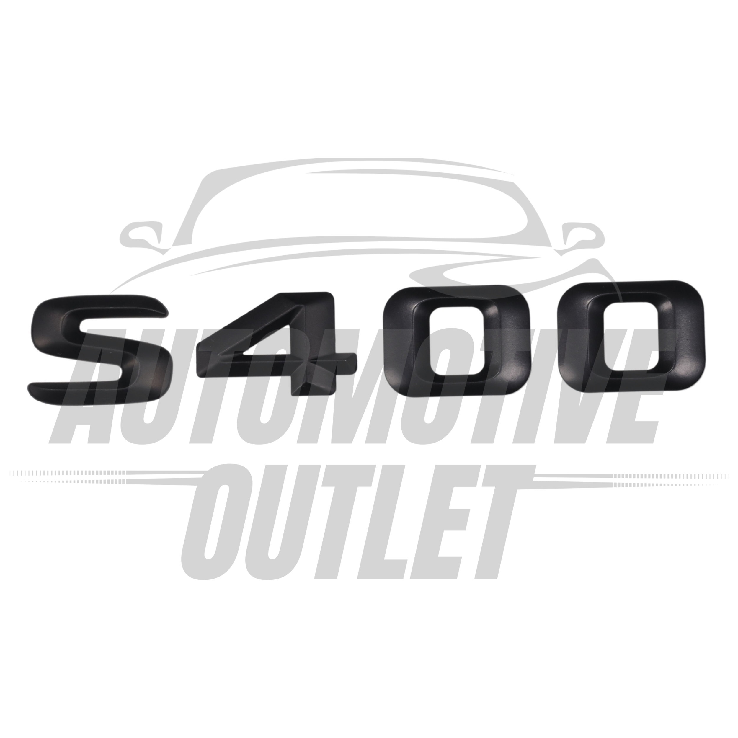S400-MB Lettering Rear Boot Lid Trunk Badge Emblem For Mercedes-Benz S-Class, Matt Black 2