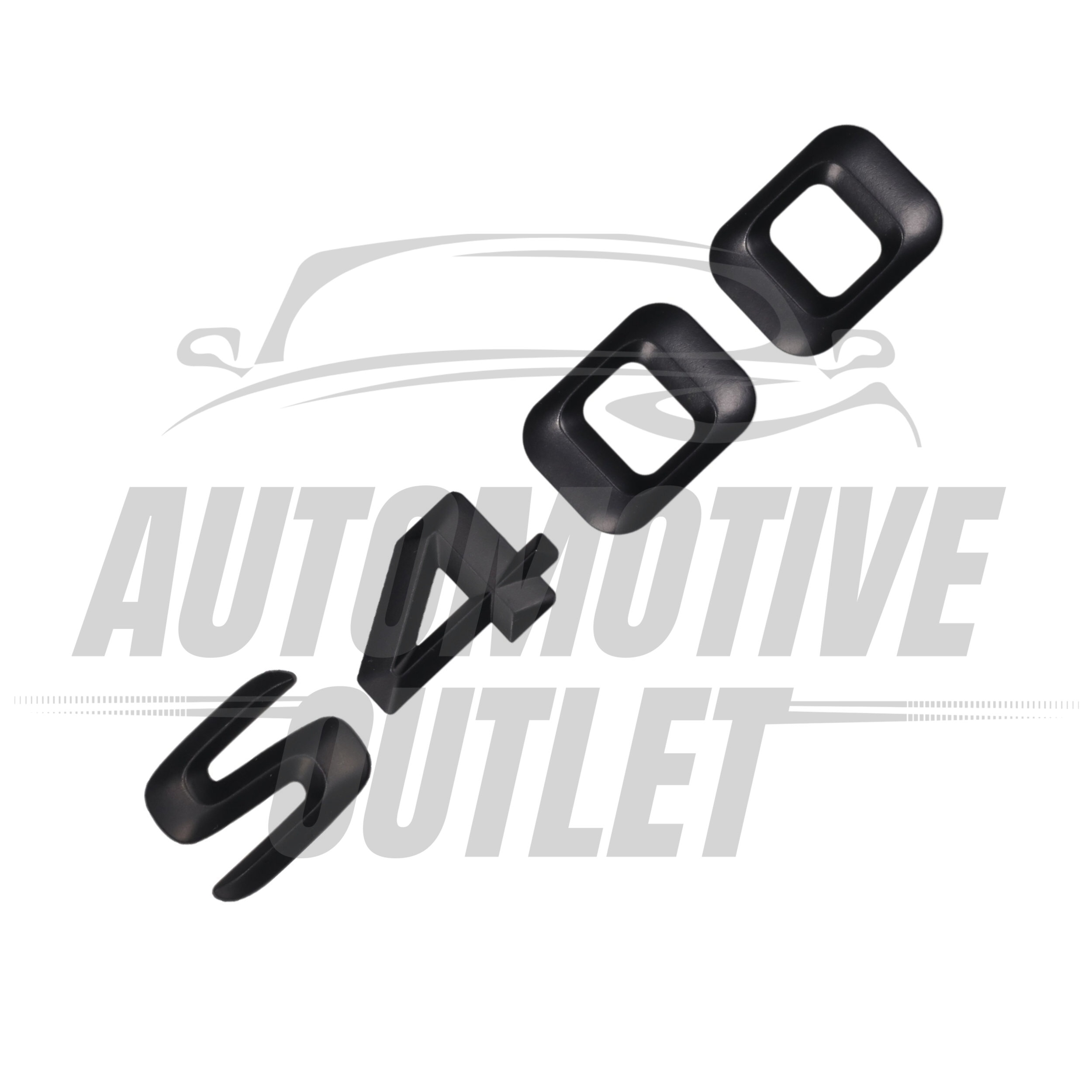 S400-MB Lettering Rear Boot Lid Trunk Badge Emblem For Mercedes-Benz S-Class, Matt Black 3