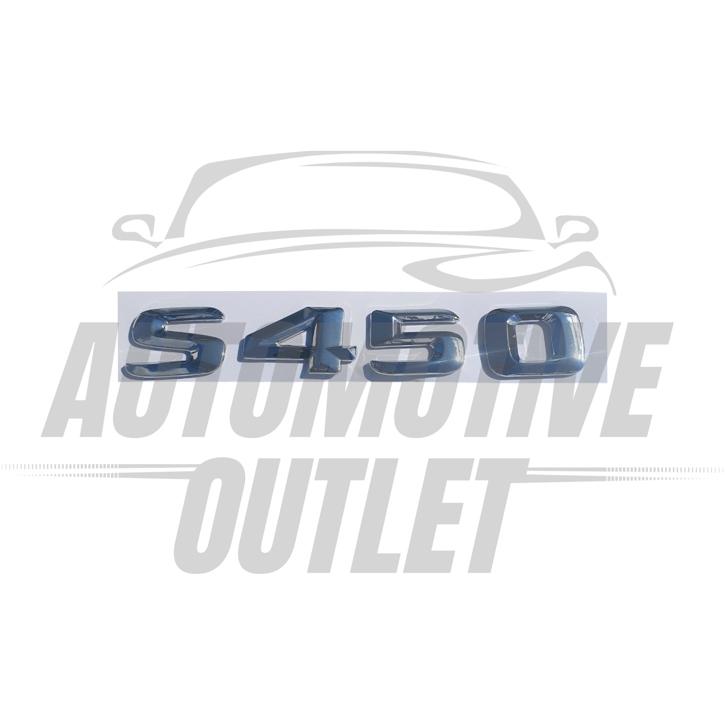 S450-CH Lettering Rear Boot Lid Trunk Badge Emblem For Mercedes-Benz S-Class, Chrome 2