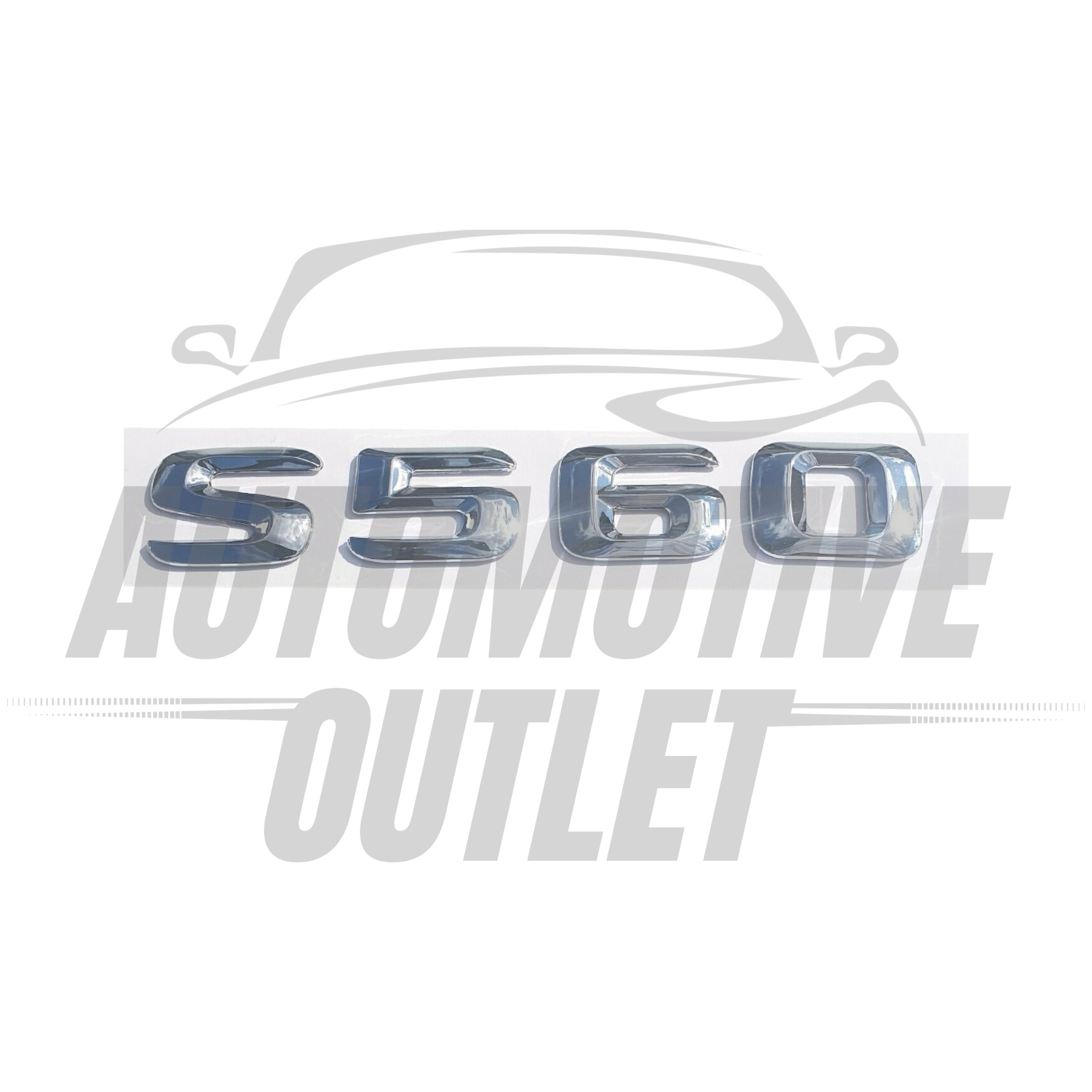 S560-CH Lettering Rear Boot Lid Trunk Badge Emblem For Mercedes-Benz S-Class, Chrome 2