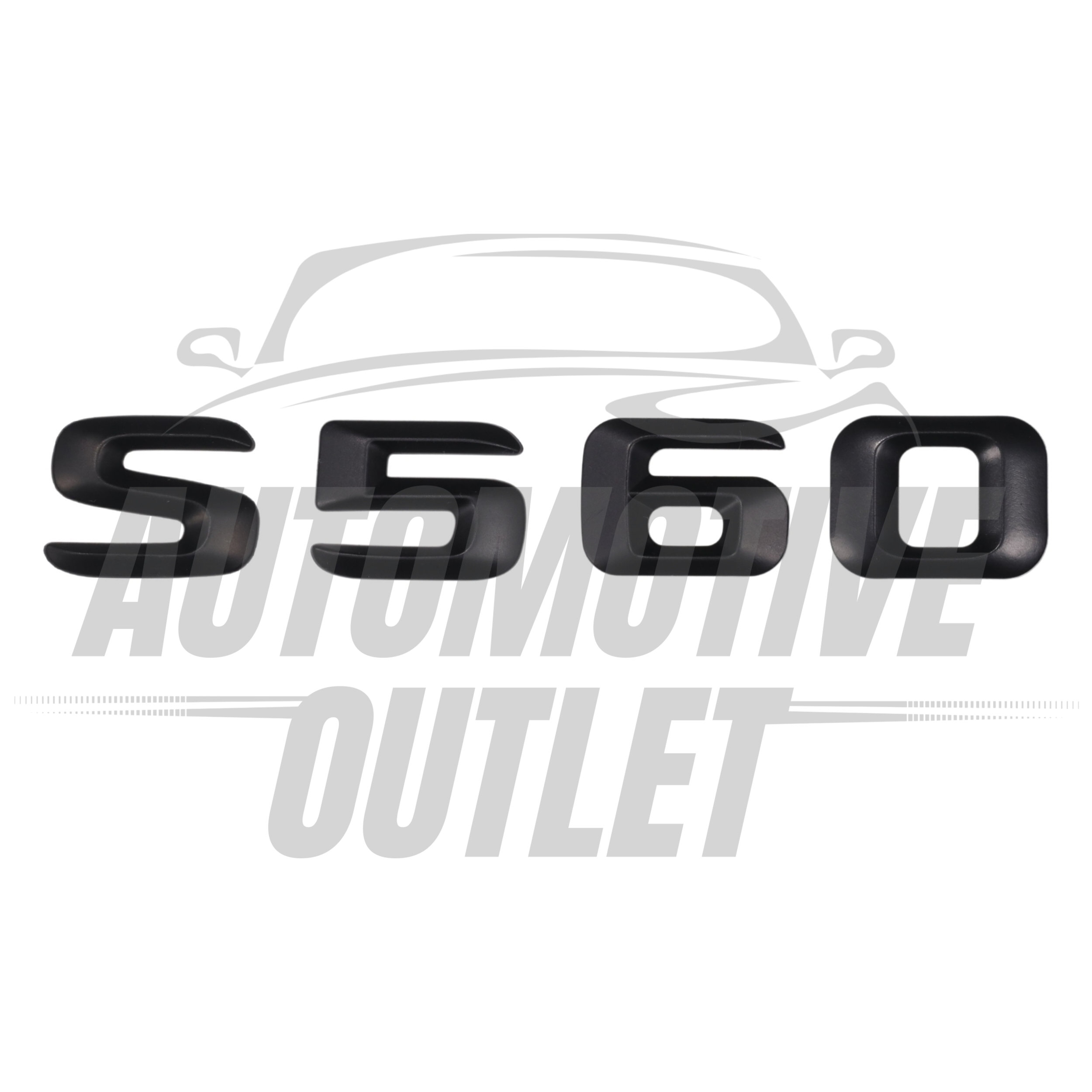 S560-MB Lettering Rear Boot Lid Trunk Badge Emblem For Mercedes-Benz S-Class, Matt Black 2