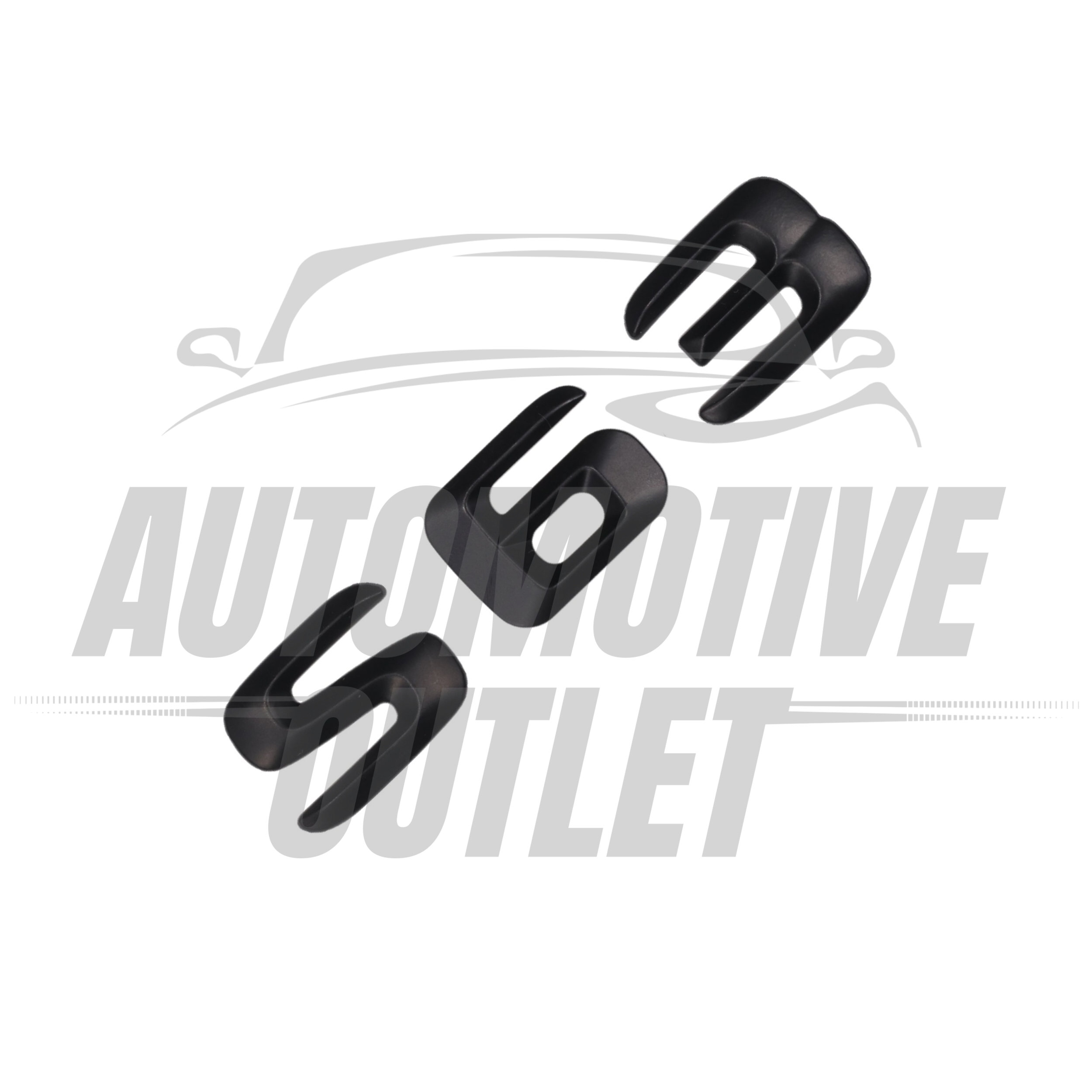 S63-MB Lettering Rear Boot Lid Trunk Badge Emblem For Mercedes-Benz S-Class, Matt Black 3