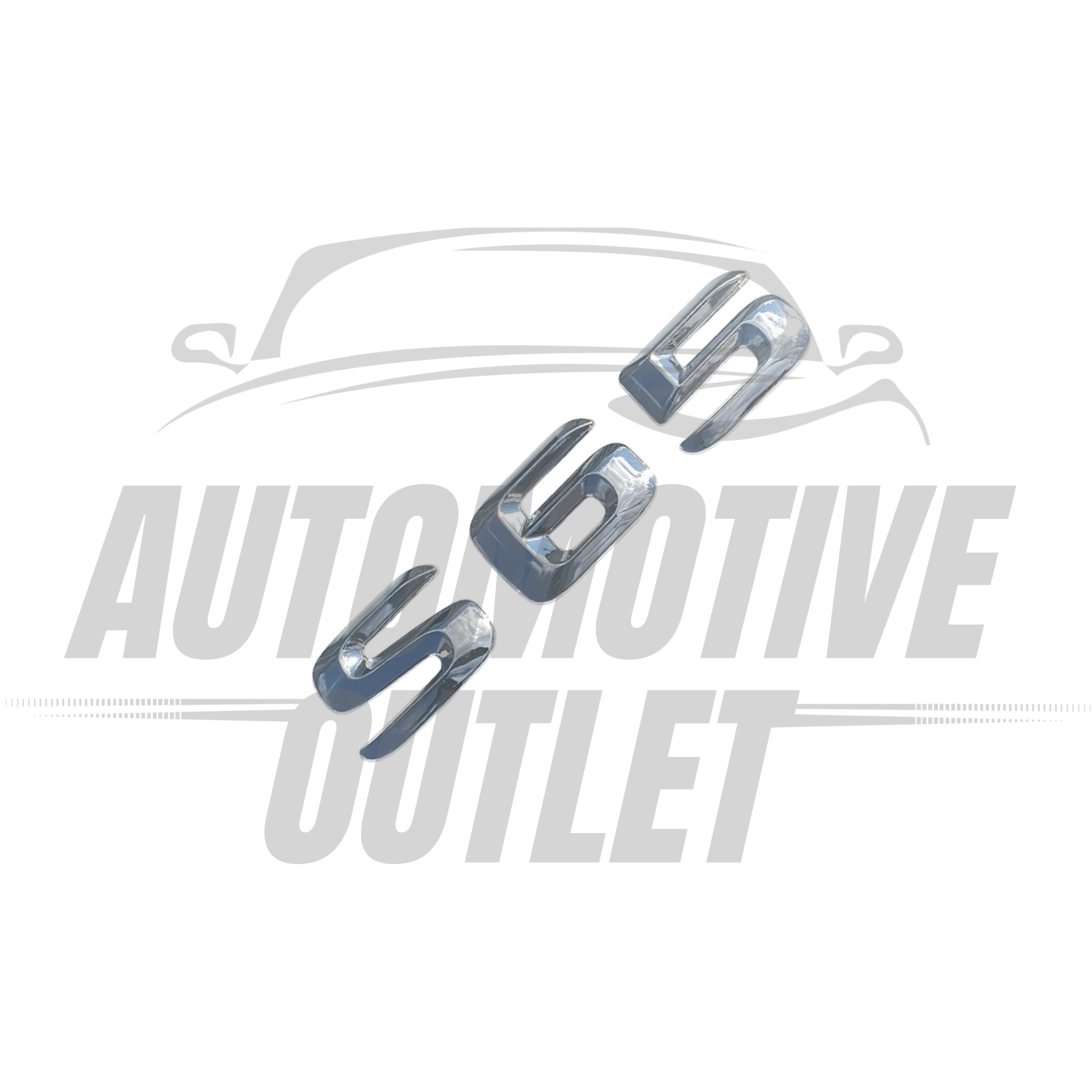 S65-CH Lettering Rear Boot Lid Trunk Badge Emblem For Mercedes-Benz S-Class, Chrome 3