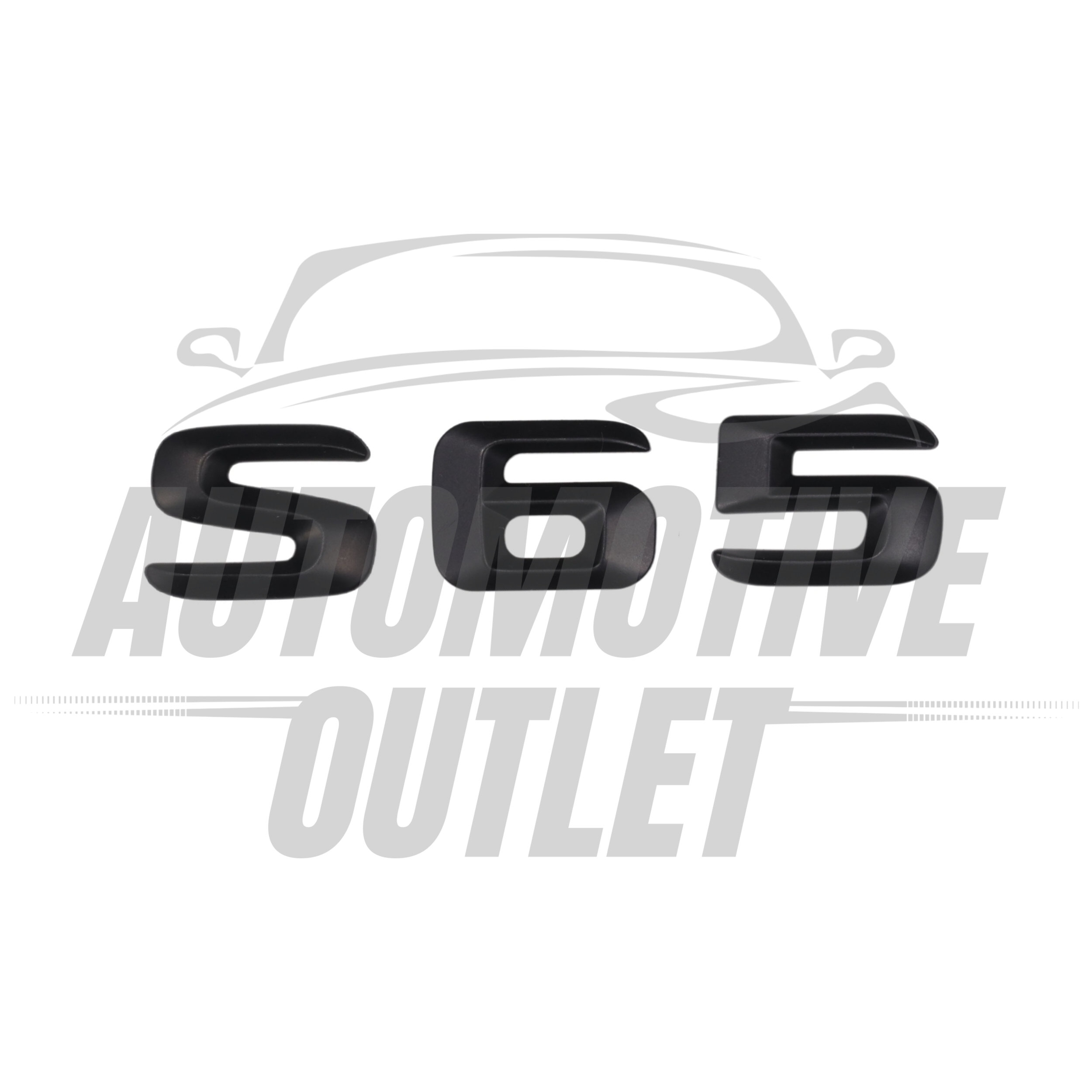 S65-MB Lettering Rear Boot Lid Trunk Badge Emblem For Mercedes-Benz S-Class, Matt Black 2