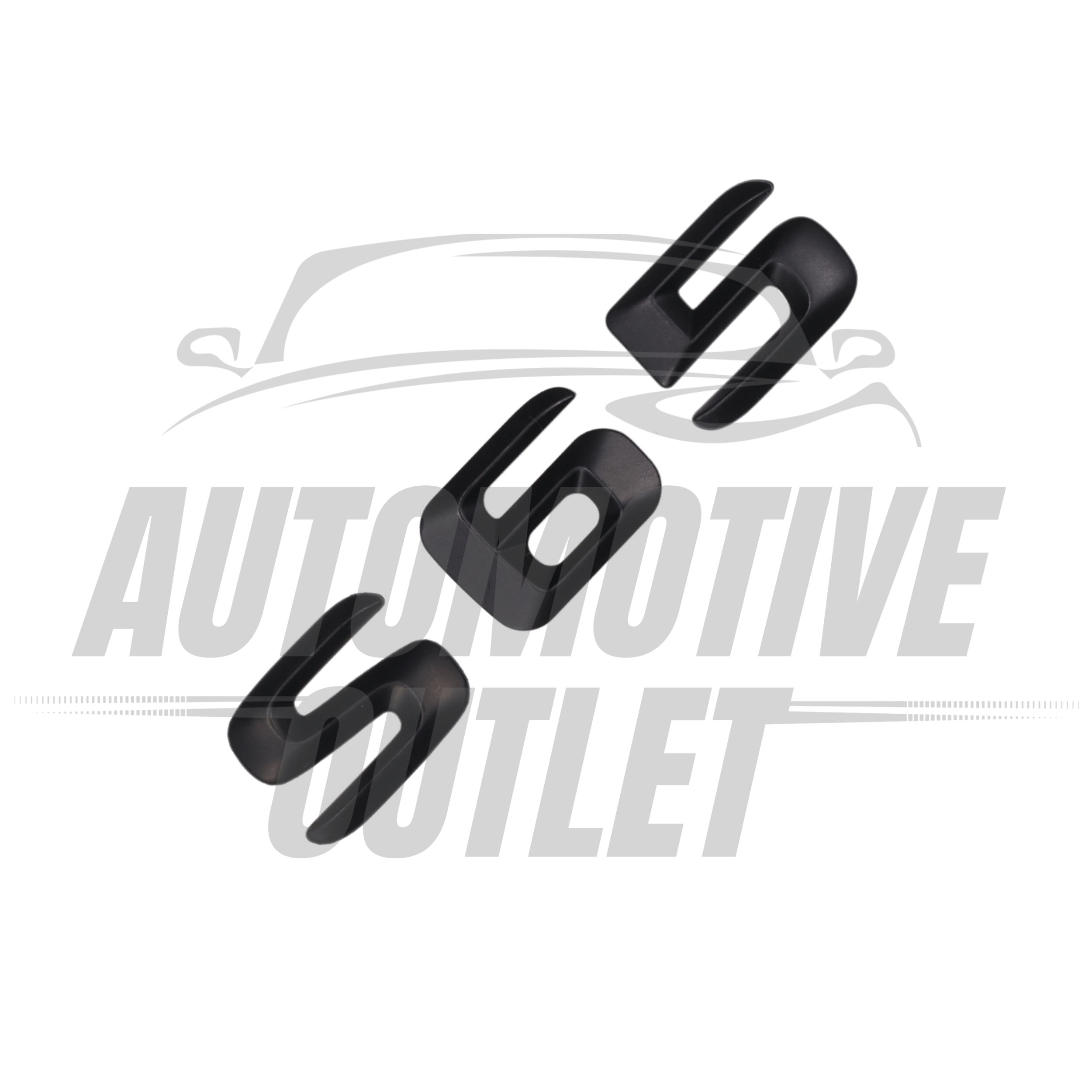 S65-MB Lettering Rear Boot Lid Trunk Badge Emblem For Mercedes-Benz S-Class, Matt Black 3