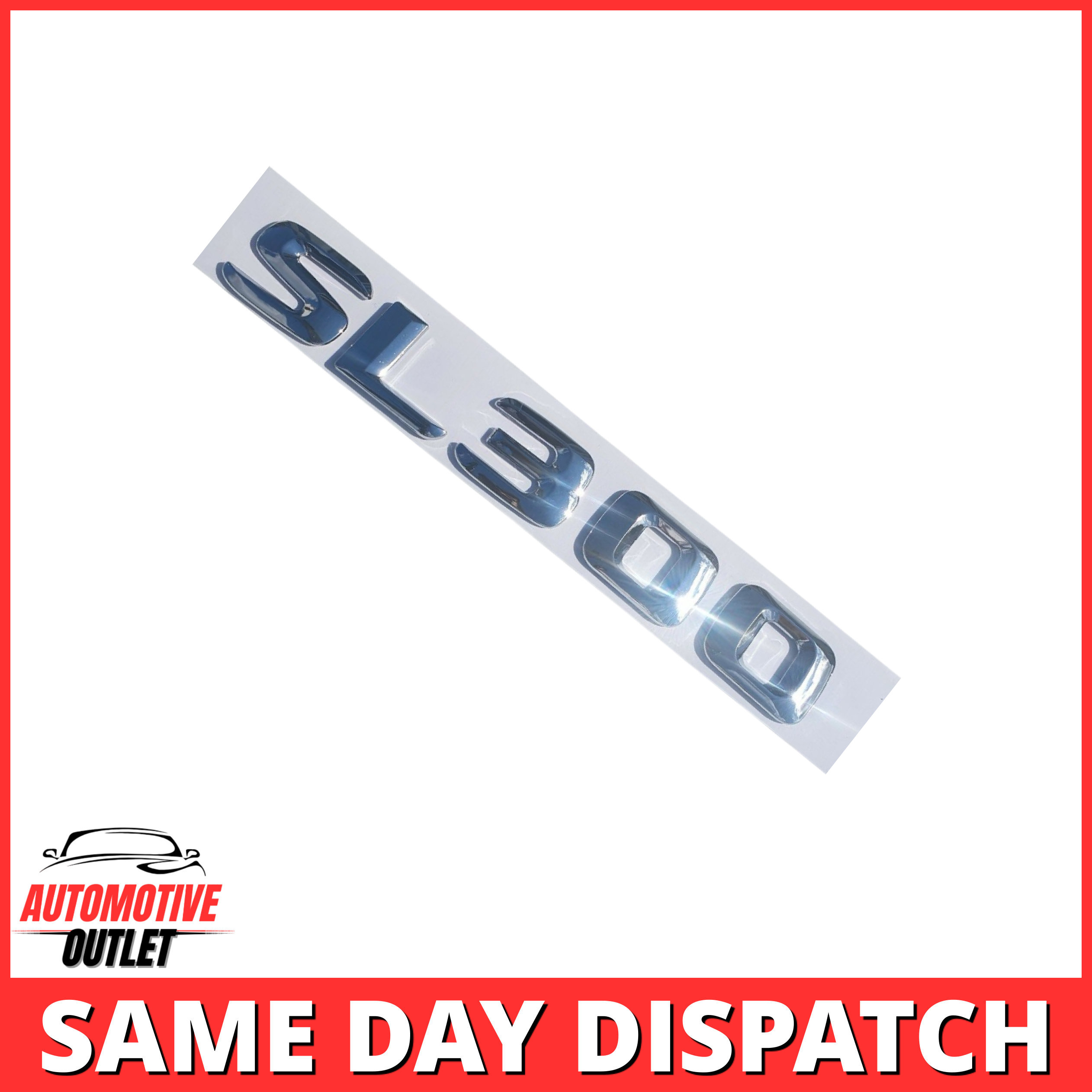 SL300-CH Lettering Rear Boot Lid Trunk Badge Emblem For Mercedes-Benz SL, Chrome