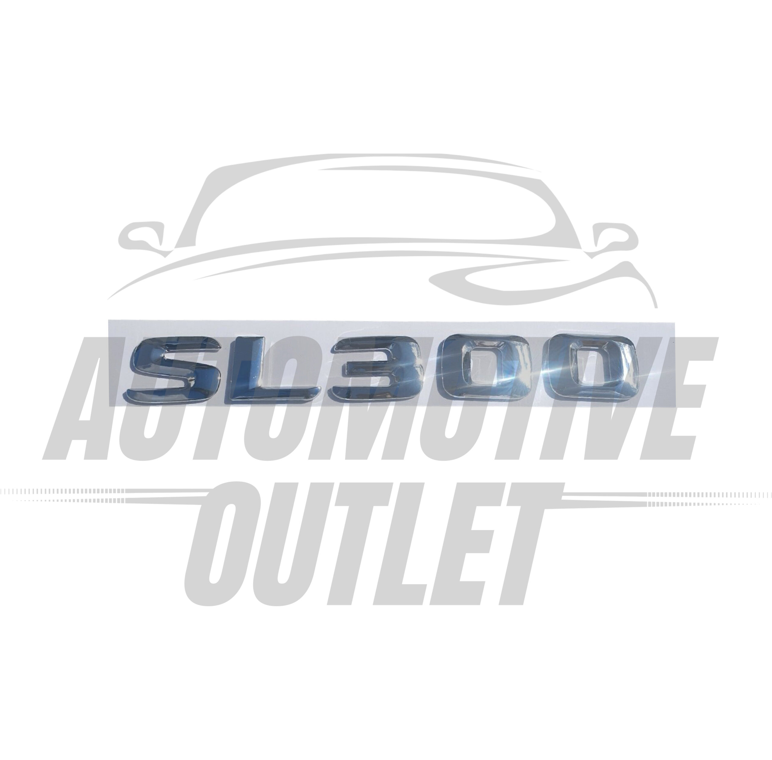 SL300-CH Lettering Rear Boot Lid Trunk Badge Emblem For Mercedes-Benz SL, Chrome 2