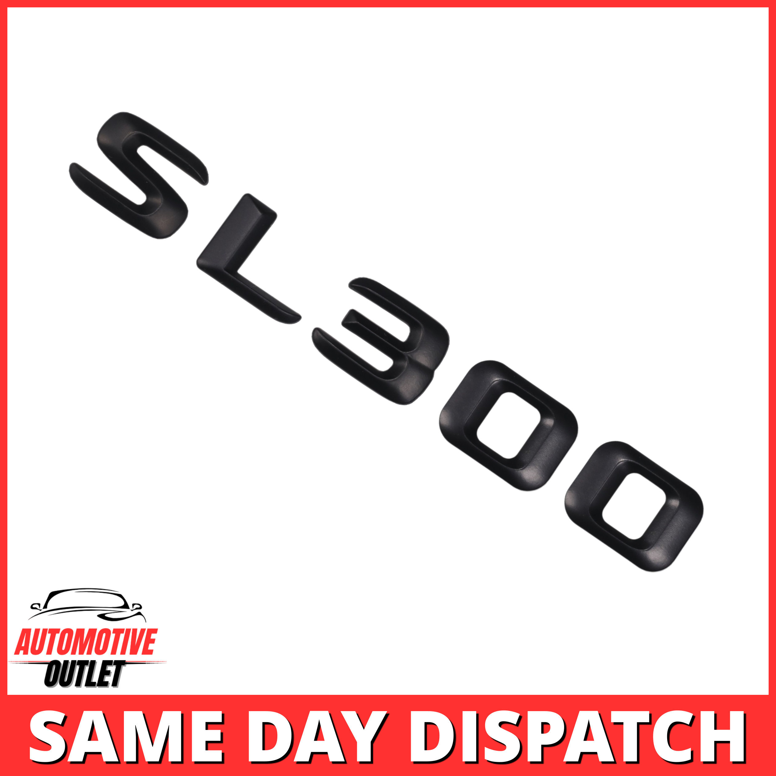 SL300-MB Lettering Rear Boot Lid Trunk Badge Emblem For Mercedes-Benz SL, Matt Black