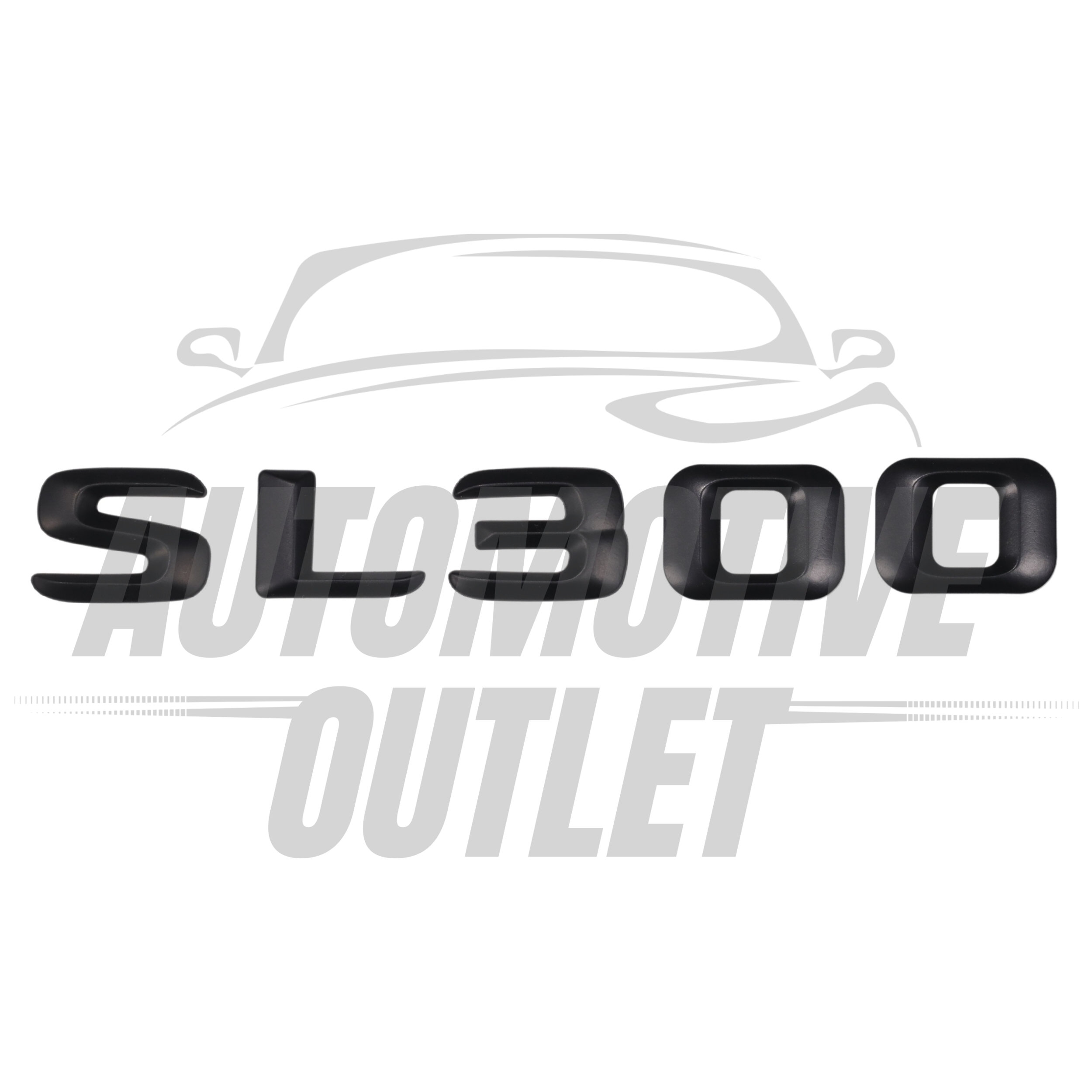 SL300-MB Lettering Rear Boot Lid Trunk Badge Emblem For Mercedes-Benz SL, Matt Black 2
