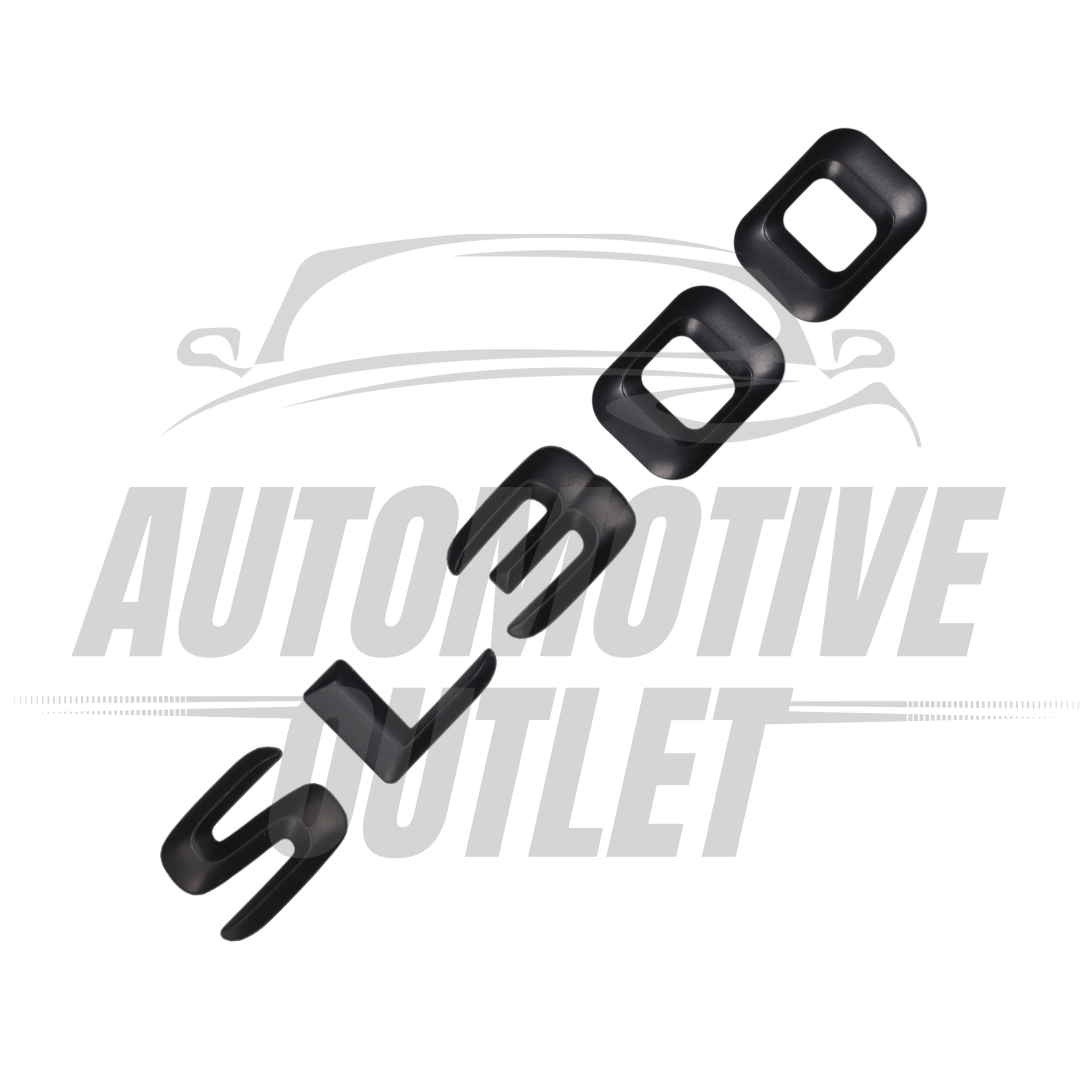 SL300-MB Lettering Rear Boot Lid Trunk Badge Emblem For Mercedes-Benz SL, Matt Black 3