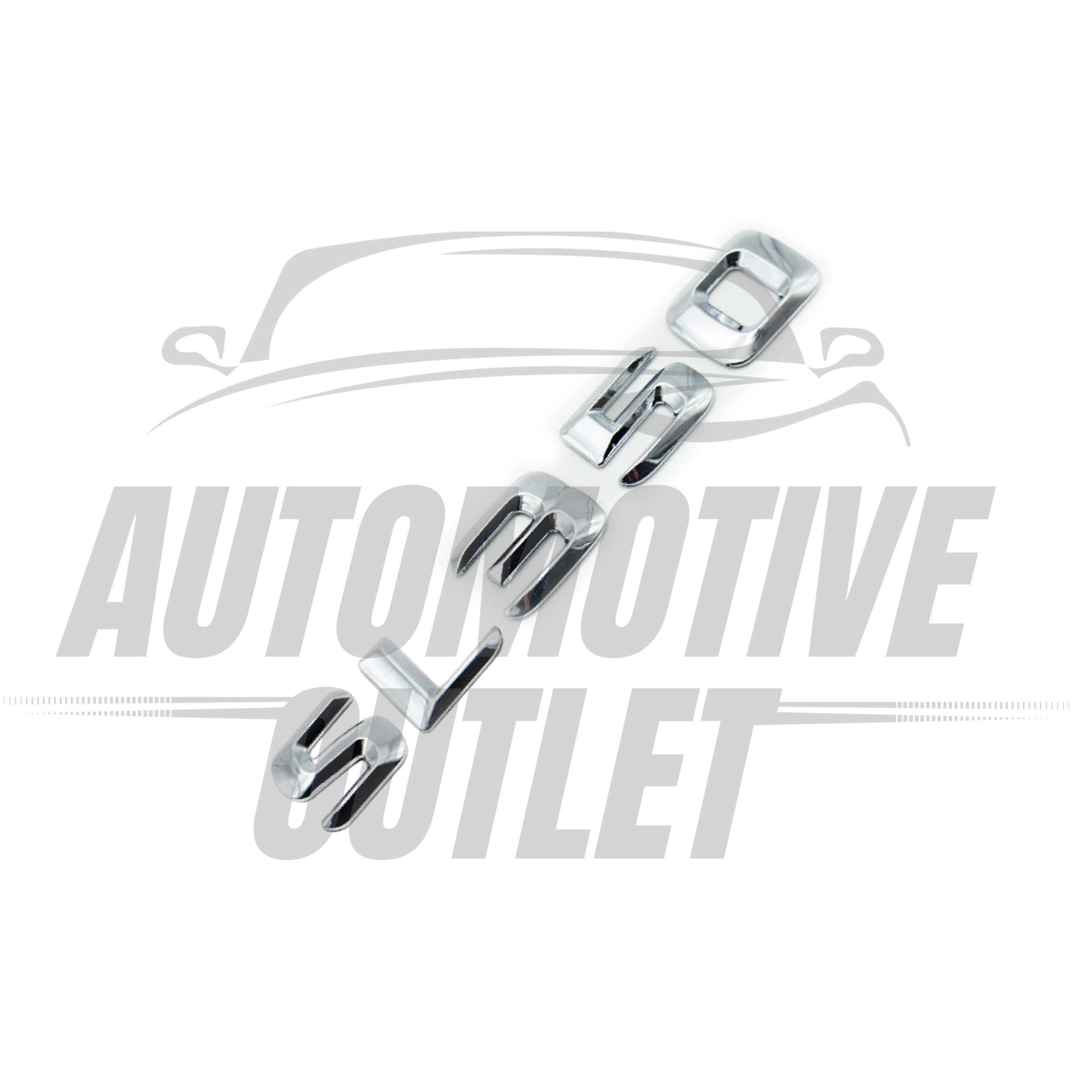 SL350-CH Lettering Rear Boot Lid Trunk Badge Emblem For Mercedes-Benz SL, Chrome 3