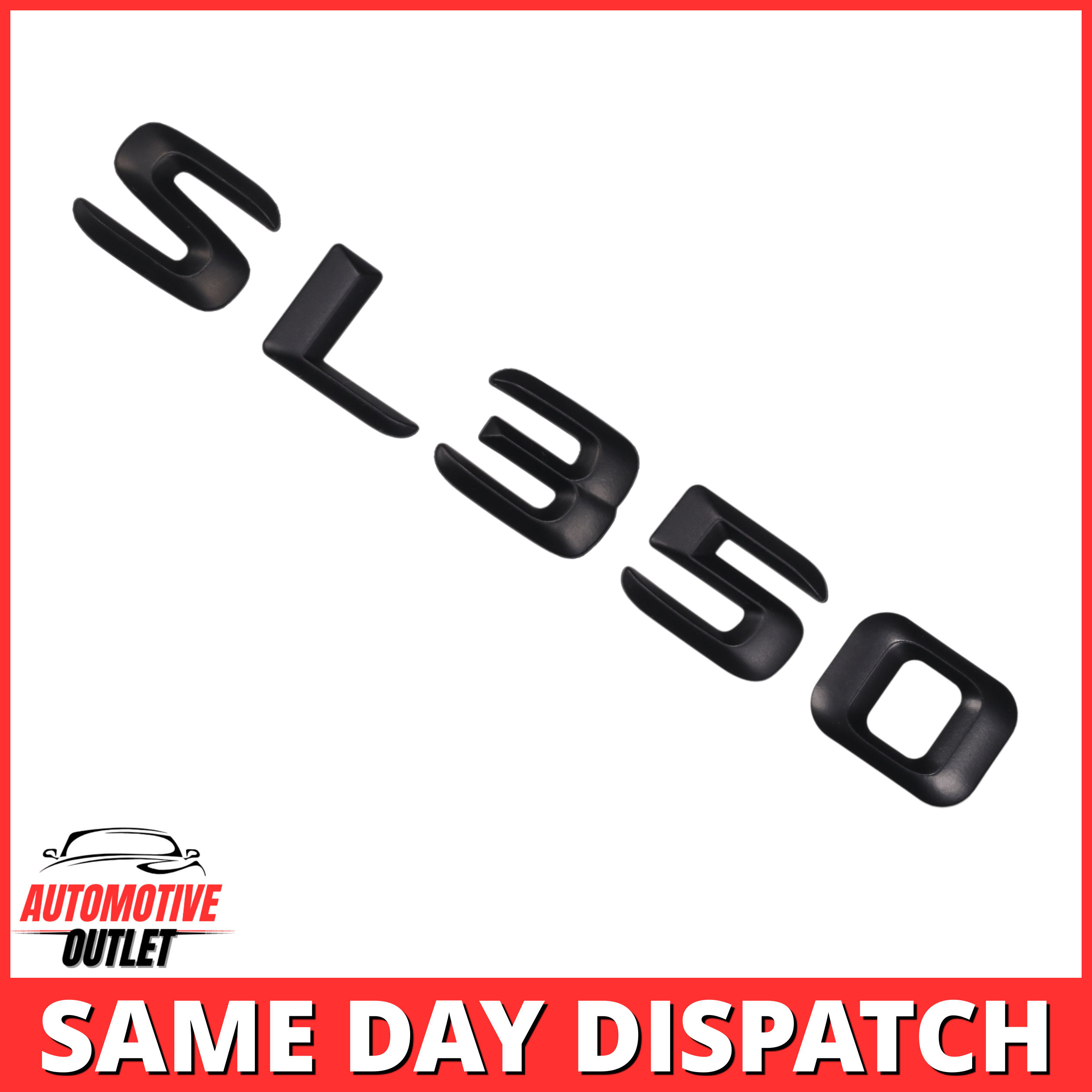 SL350-MB Lettering Rear Boot Lid Trunk Badge Emblem For Mercedes-Benz SL, Matt Black