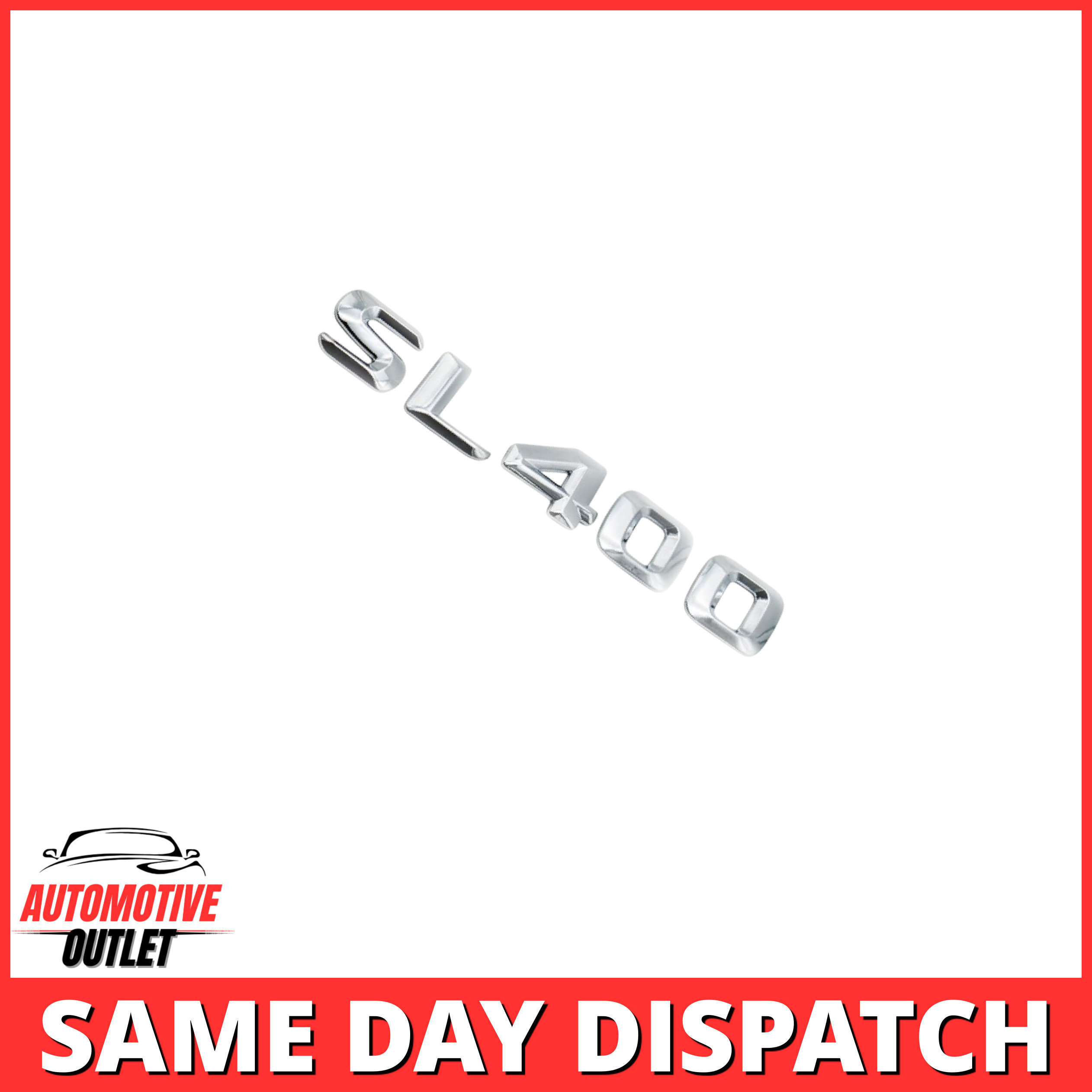 SL400-CH Lettering Rear Boot Lid Trunk Badge Emblem For Mercedes-Benz SL, Chrome
