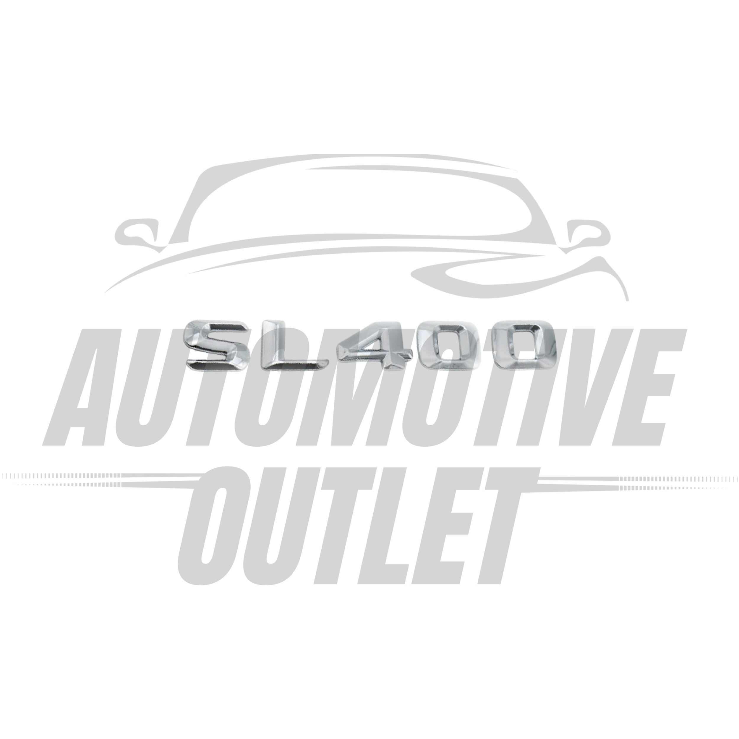 SL400-CH Lettering Rear Boot Lid Trunk Badge Emblem For Mercedes-Benz SL, Chrome 2