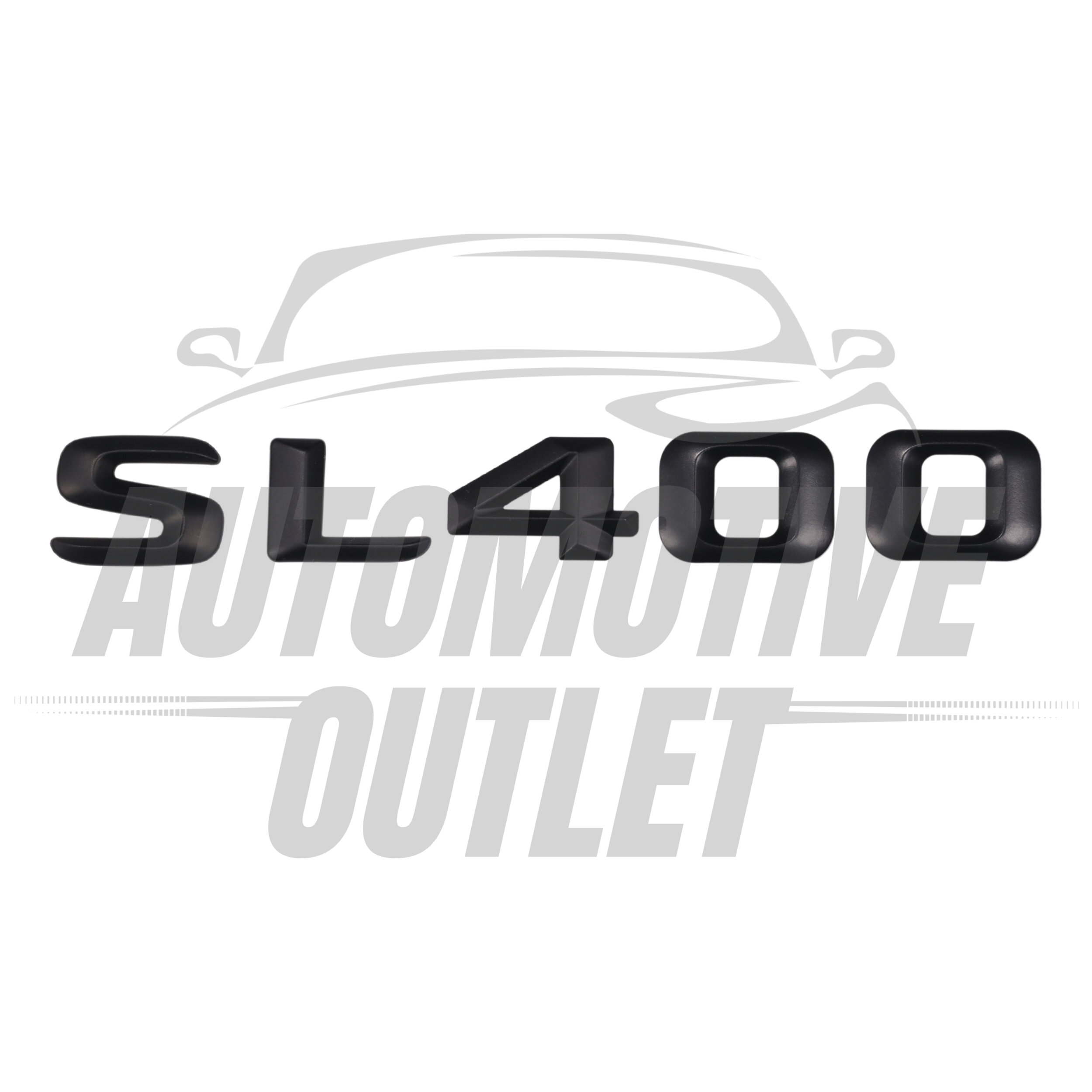 SL400-MB Lettering Rear Boot Lid Trunk Badge Emblem For Mercedes-Benz SL, Matt Black 2