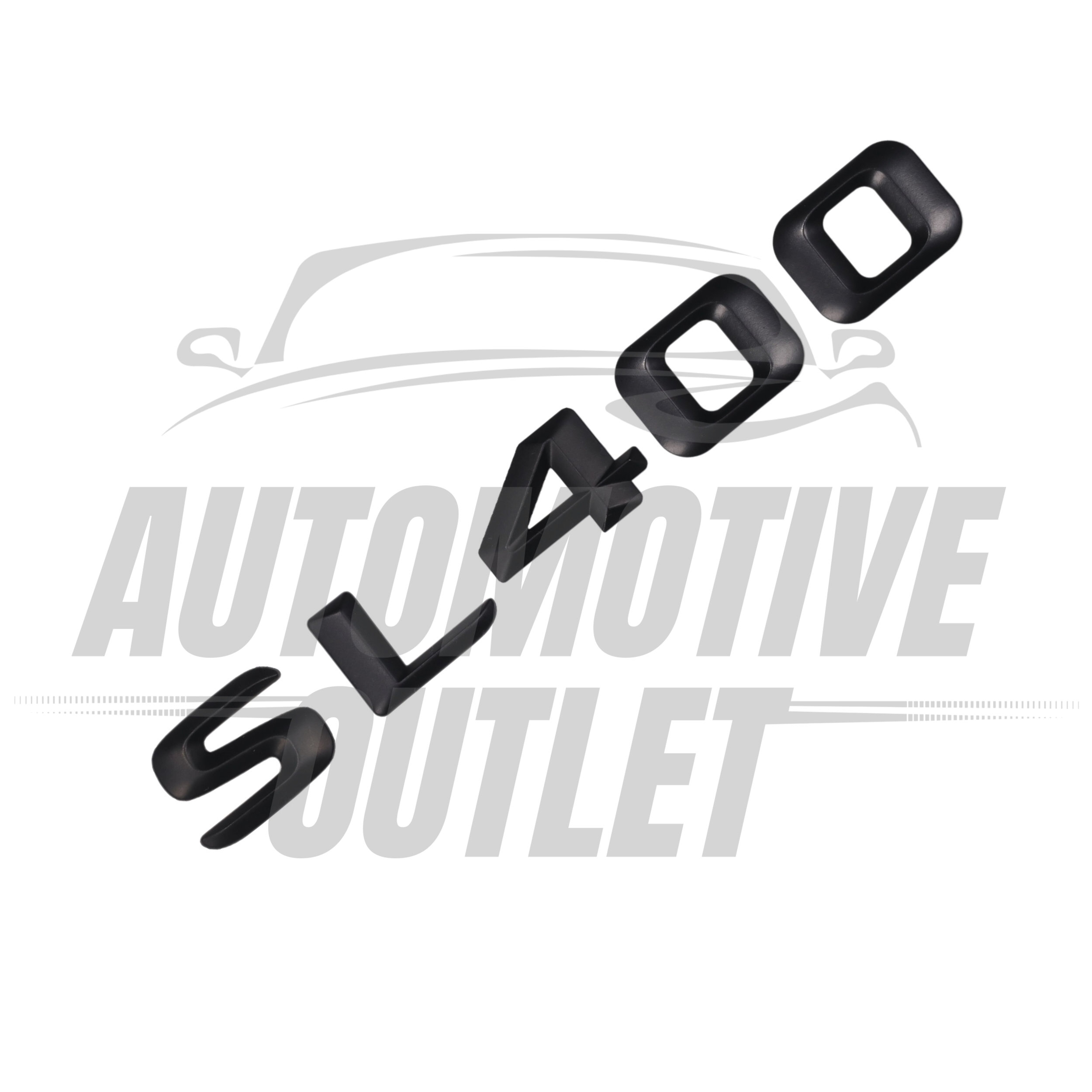 SL400-MB Lettering Rear Boot Lid Trunk Badge Emblem For Mercedes-Benz SL, Matt Black 3