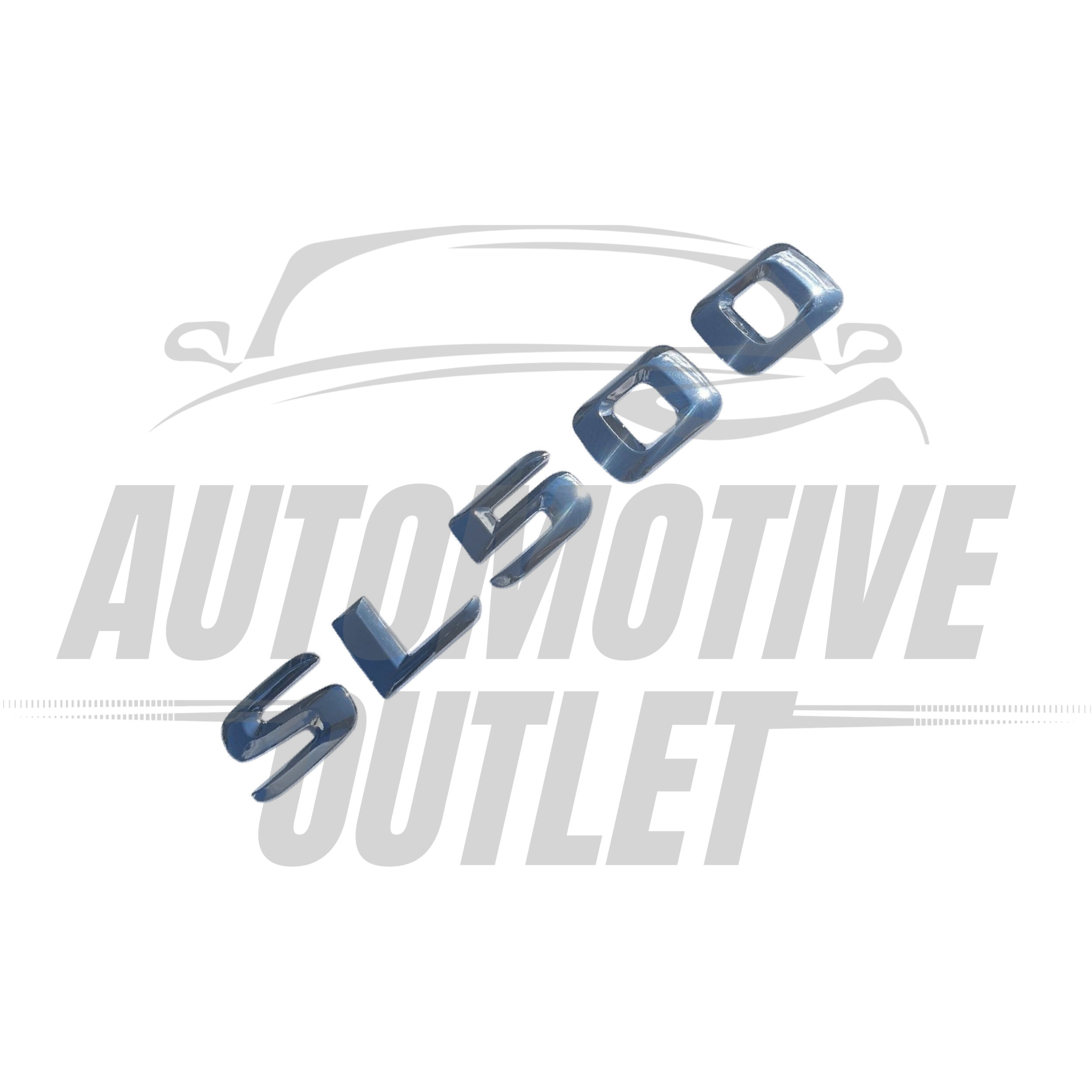 SL500-CH Lettering Rear Boot Lid Trunk Badge Emblem For Mercedes-Benz SL, Chrome 3