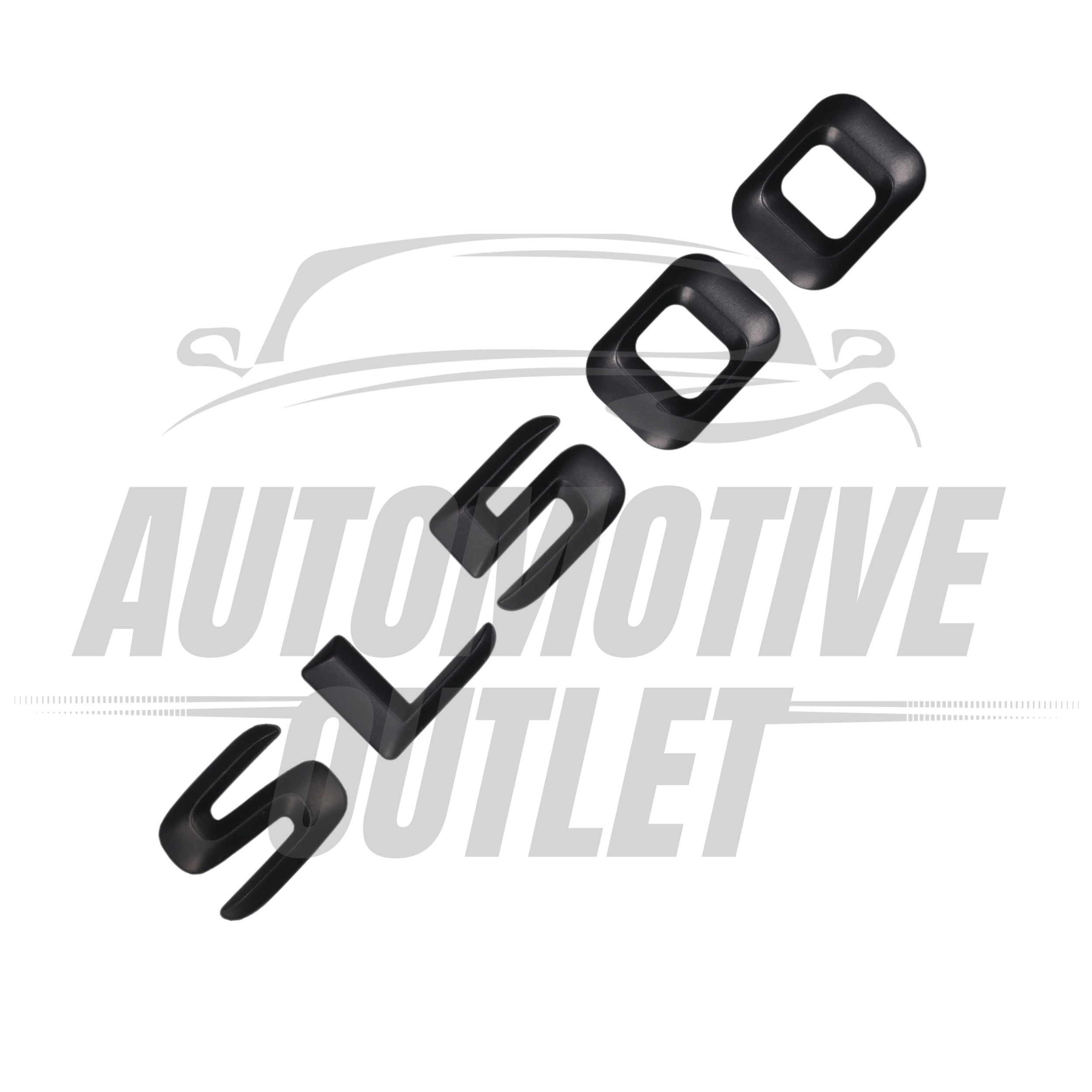 SL500-MB Lettering Rear Boot Lid Trunk Badge Emblem For Mercedes-Benz SL, Matt Black 3