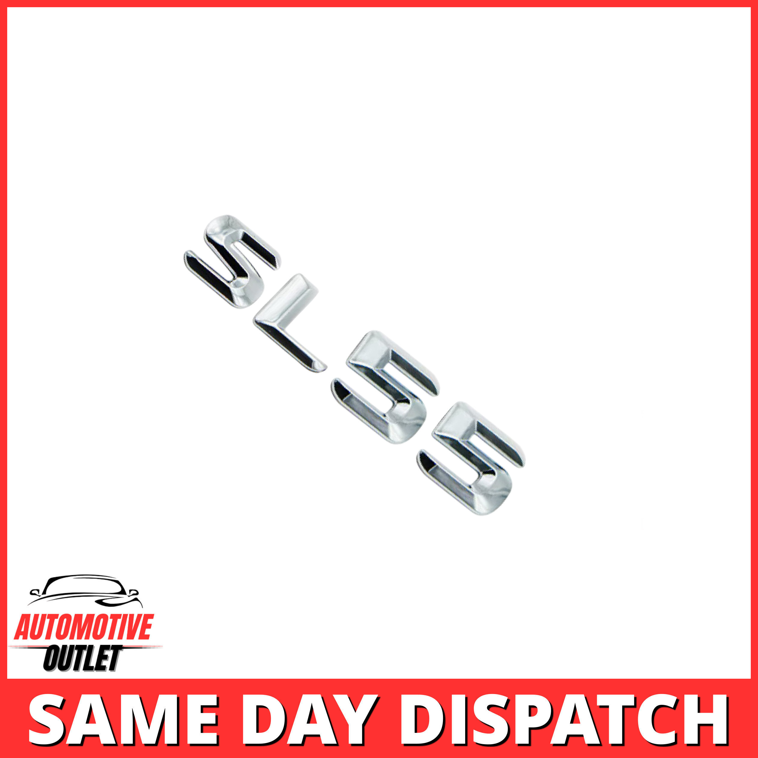 SL55-CH Lettering Rear Boot Lid Trunk Badge Emblem For Mercedes-Benz SL, Chrome