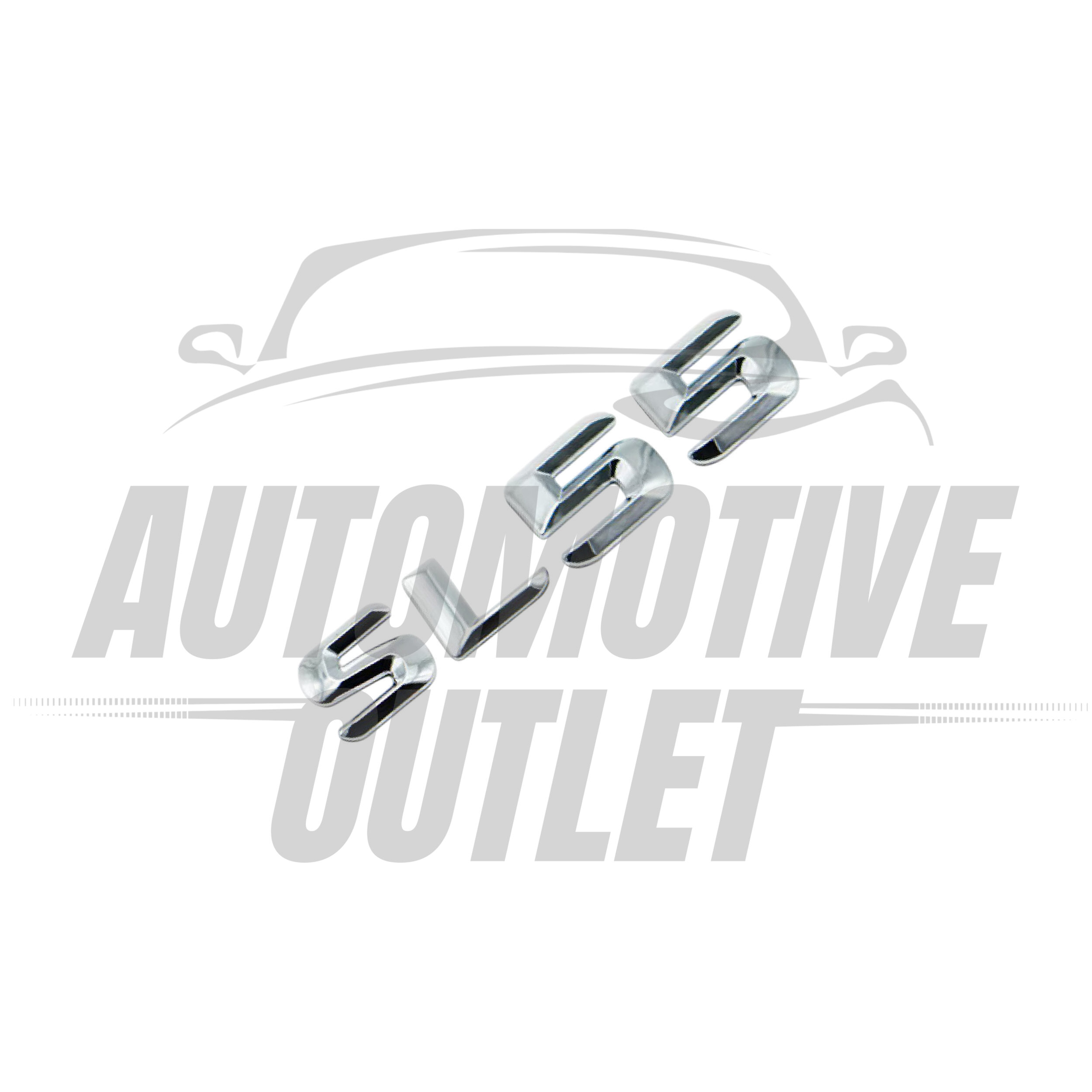 SL55-CH Lettering Rear Boot Lid Trunk Badge Emblem For Mercedes-Benz SL, Chrome 3