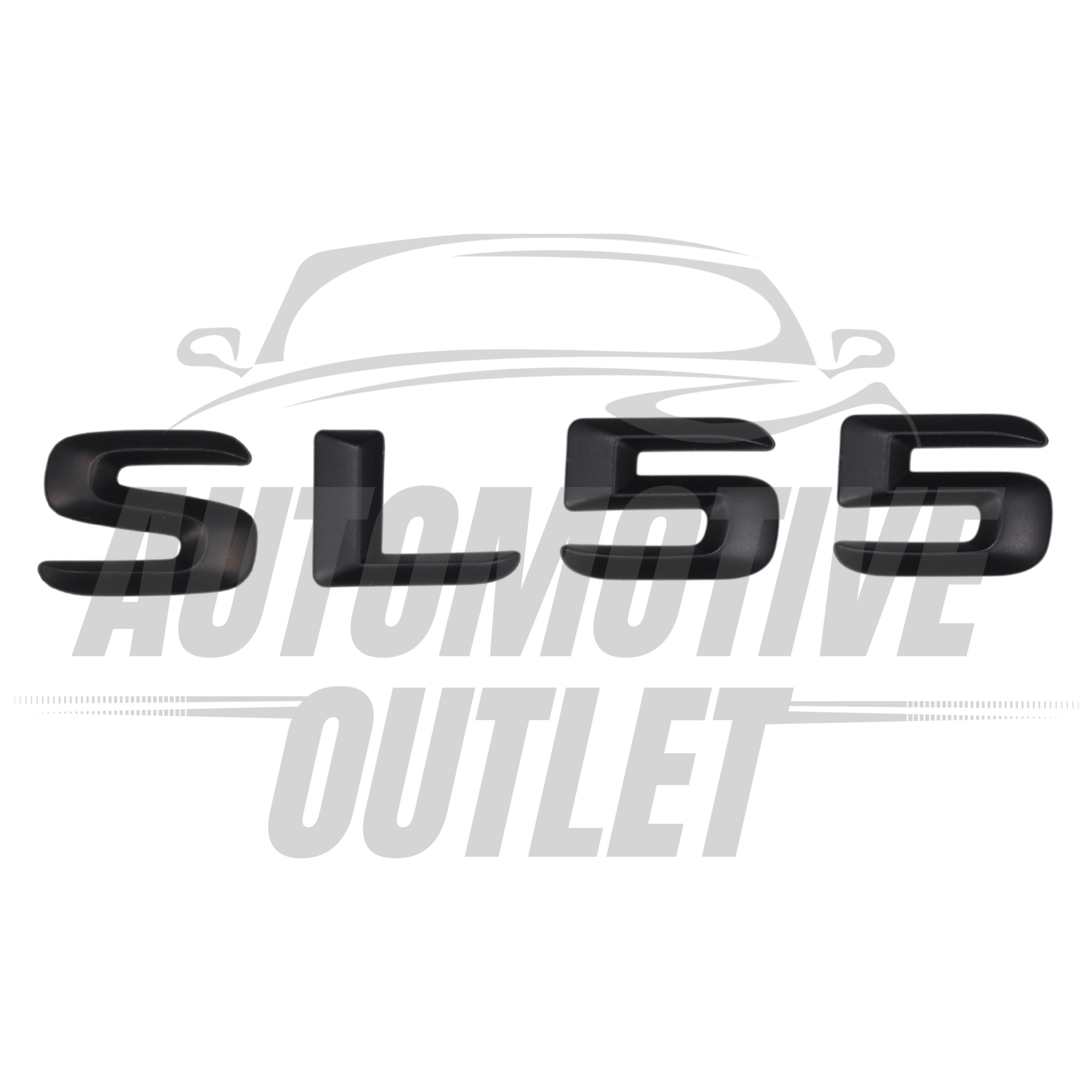SL55-MB Lettering Rear Boot Lid Trunk Badge Emblem For Mercedes-Benz SL, Matt Black 2