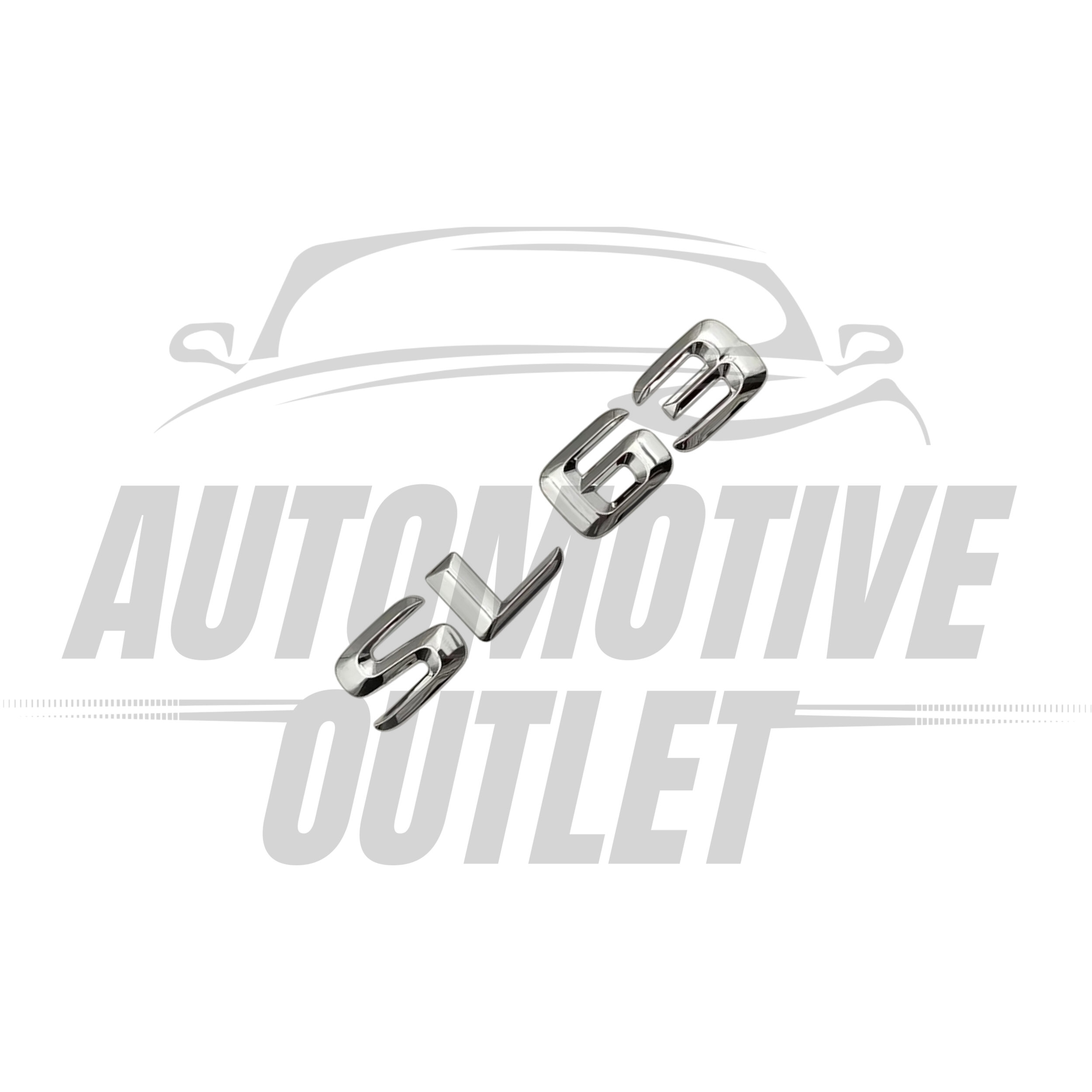 SL63-CH Lettering Rear Boot Lid Trunk Badge Emblem For Mercedes-Benz SL, Chrome 3