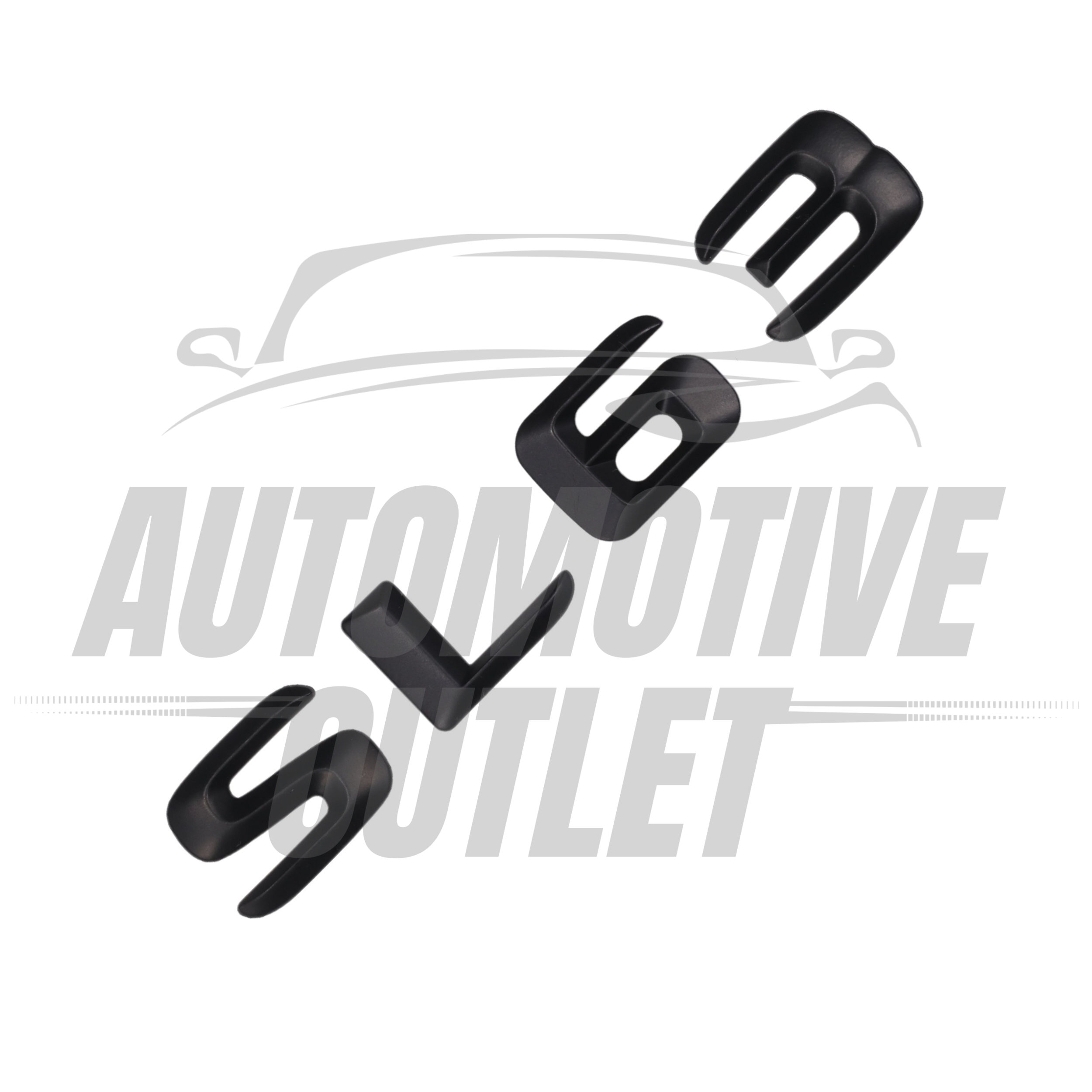 SL63-MB Lettering Rear Boot Lid Trunk Badge Emblem For Mercedes-Benz SL, Matt Black 3