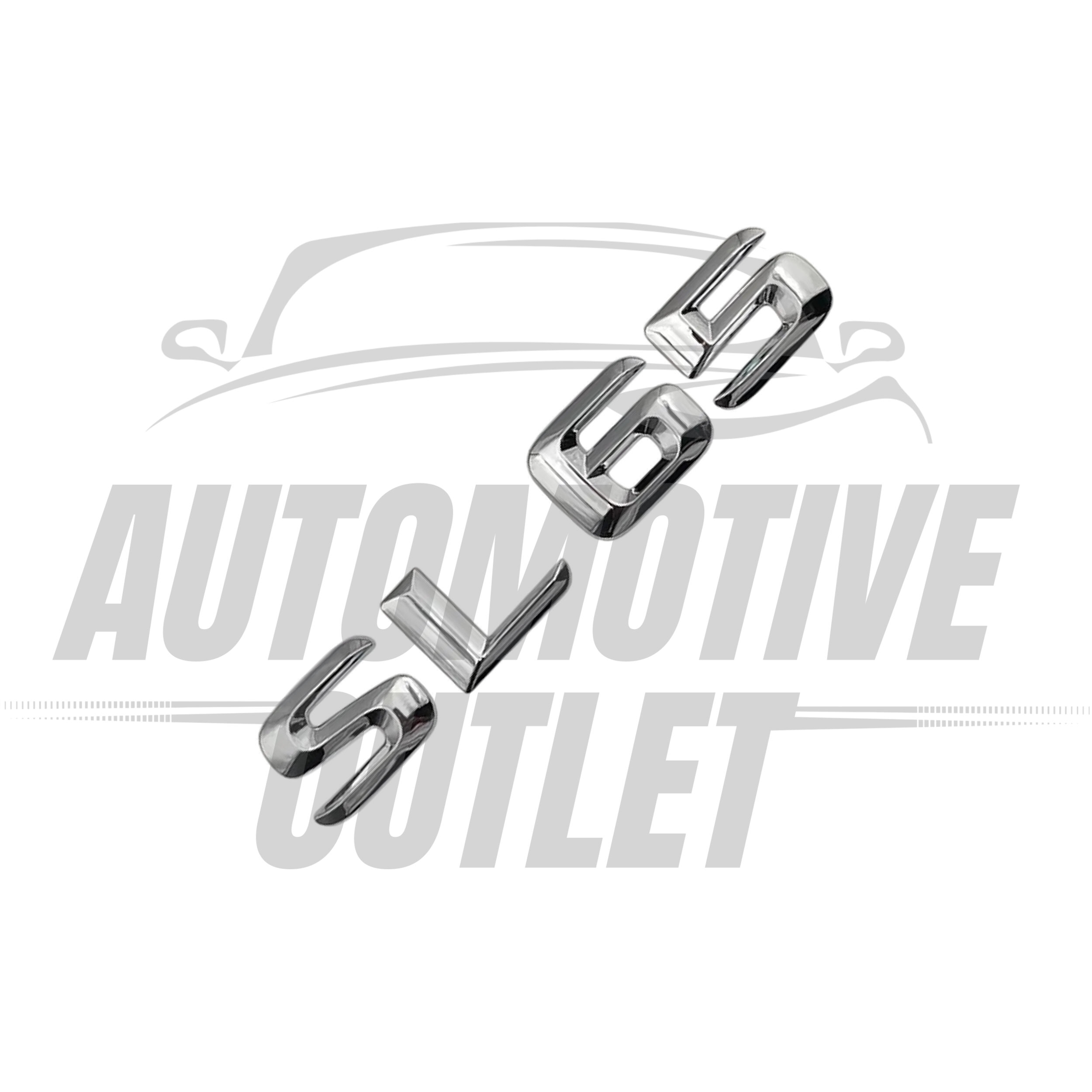 SL65-CH Lettering Rear Boot Lid Trunk Badge Emblem For Mercedes-Benz SL, Chrome 3