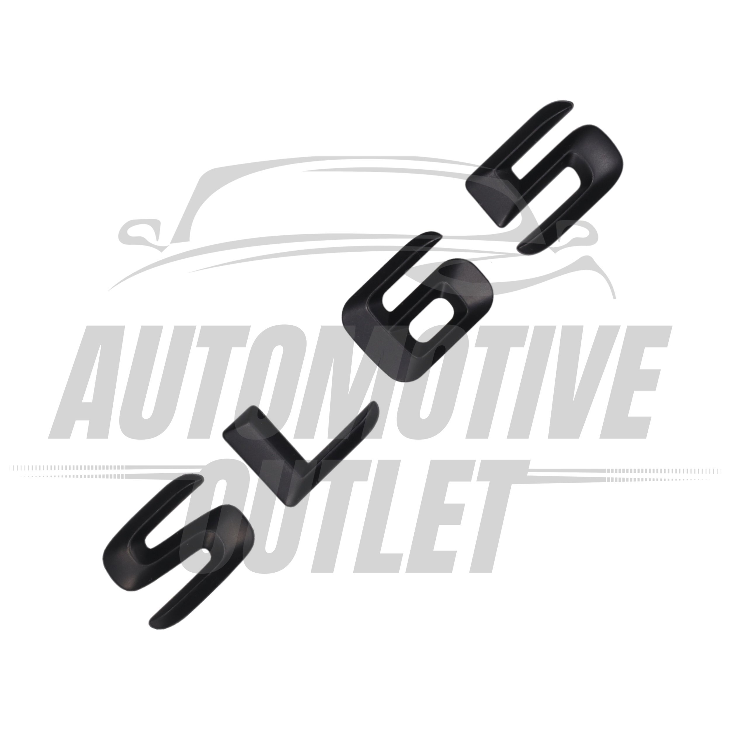 SL65-MB Lettering Rear Boot Lid Trunk Badge Emblem For Mercedes-Benz SL, Matt Black 3