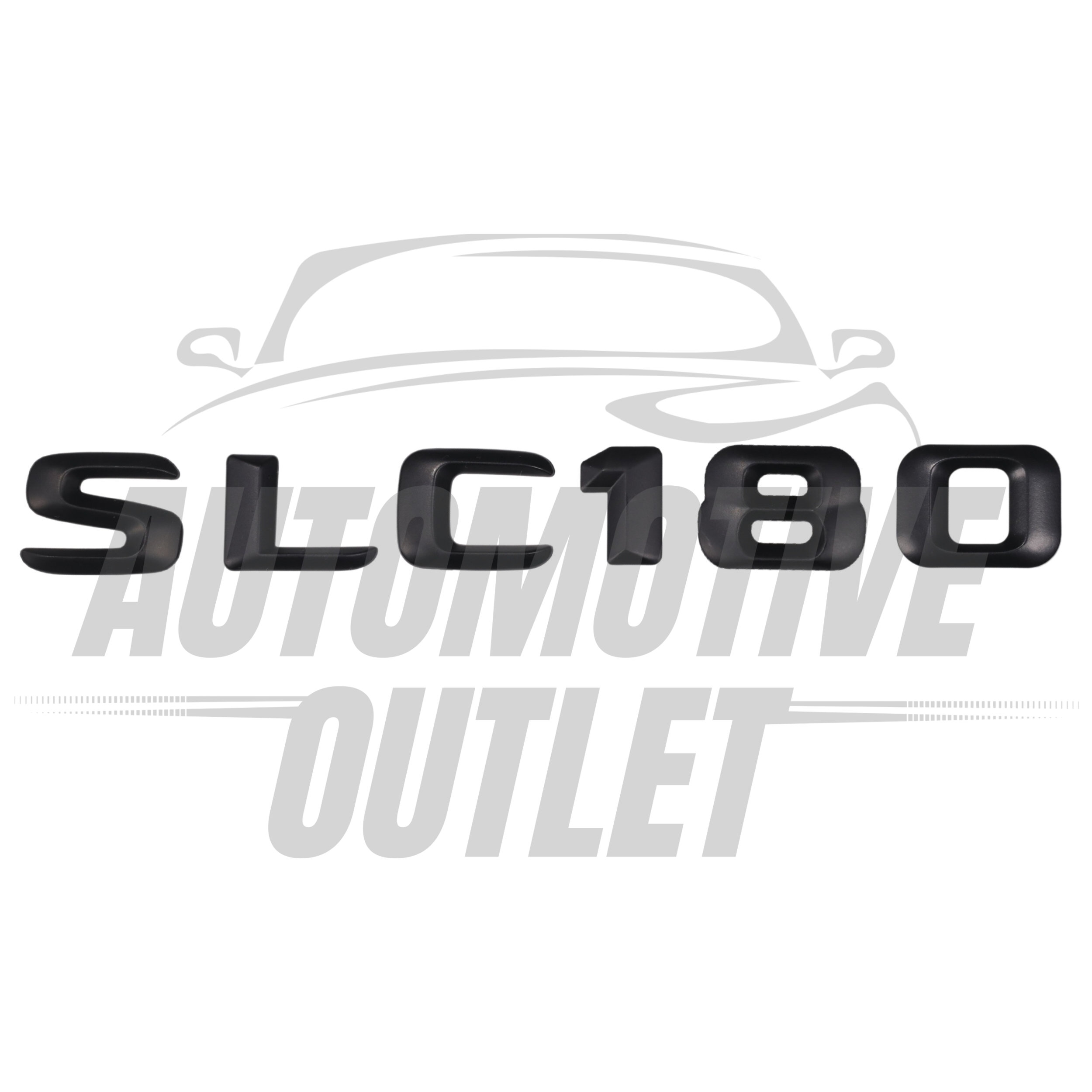 SLC180-MB Lettering Rear Boot Lid Trunk Badge Emblem For Mercedes-Benz SLC, Matt Black 2