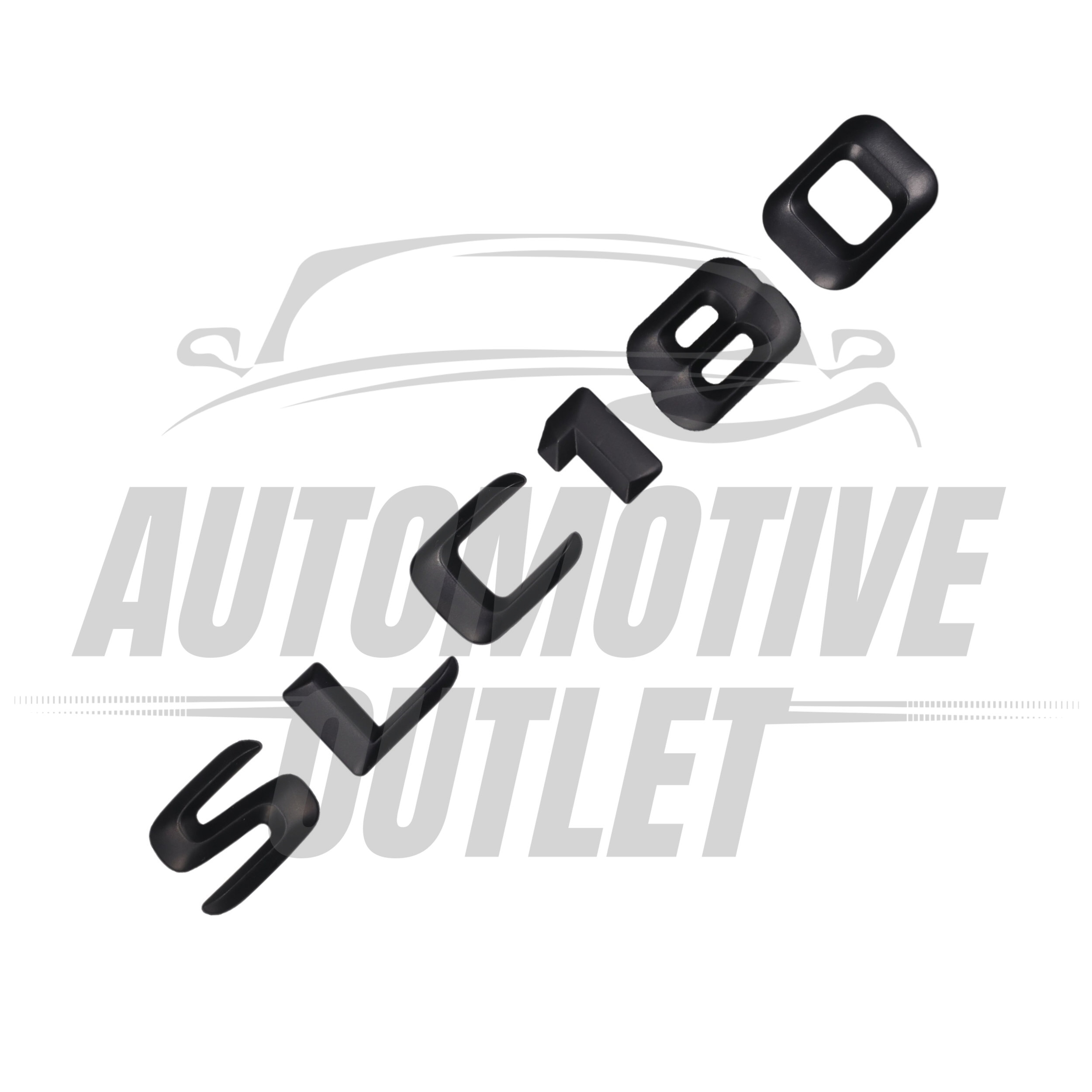SLC180-MB Lettering Rear Boot Lid Trunk Badge Emblem For Mercedes-Benz SLC, Matt Black 3